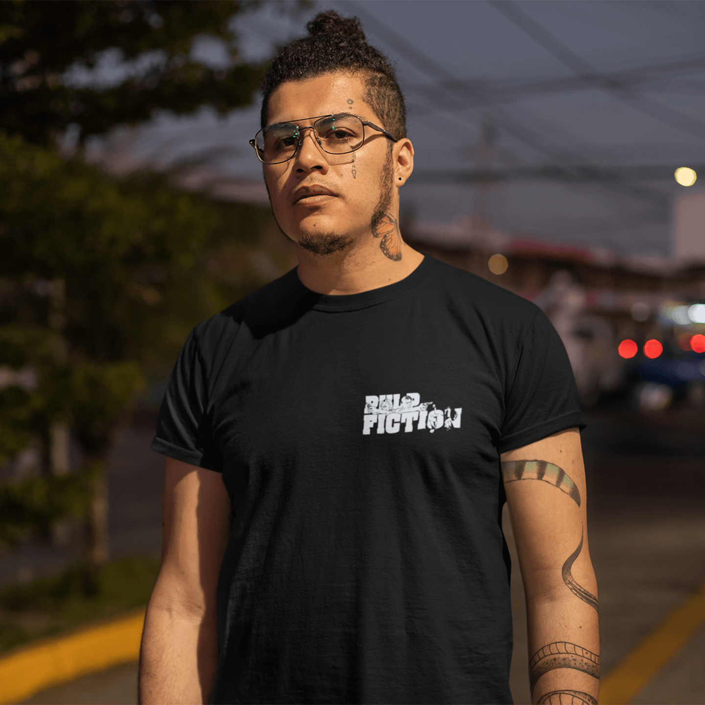 Pulp Fiction Cartoon Characters - T-Shirt - The Films Point