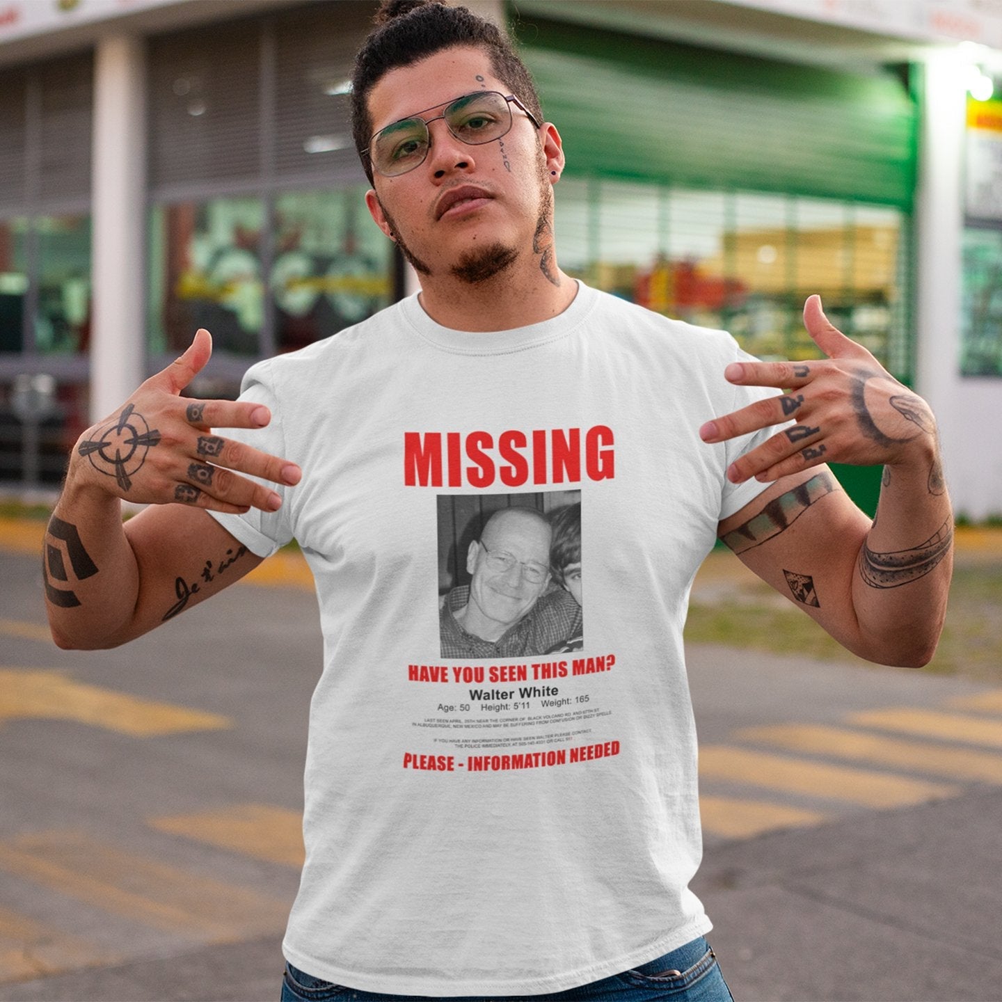 Walter White Missing - T-Shirt