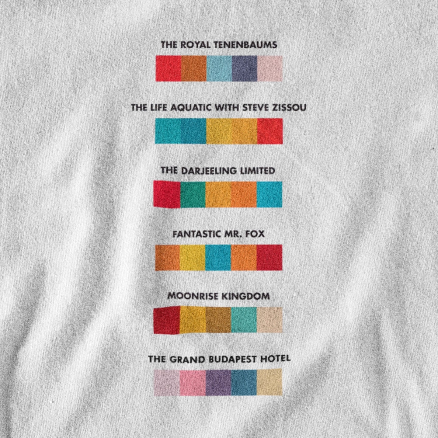Wes Anderson Colors - T-Shirt