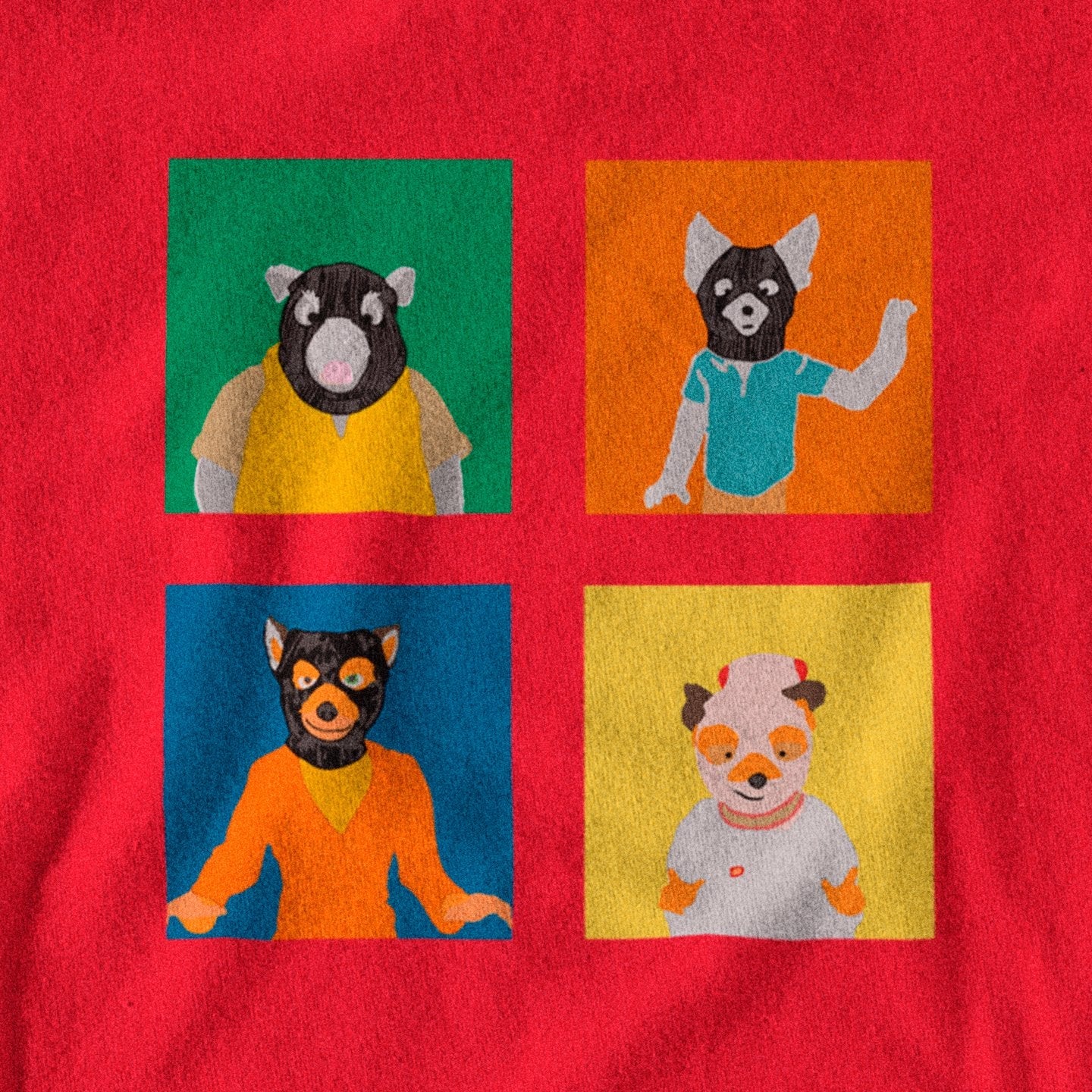 Wes Anderson Mr. Fox Squares - Sweatshirt