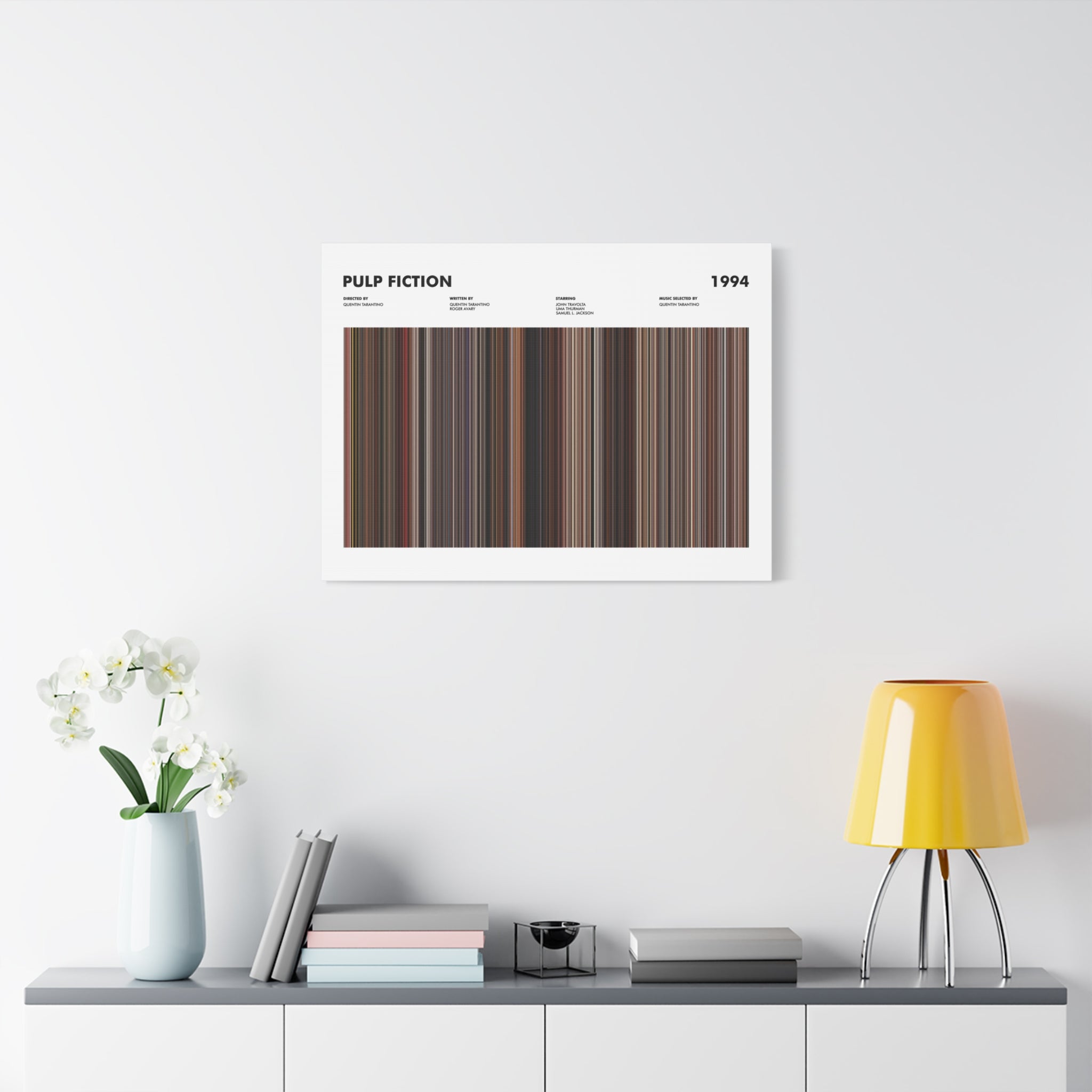 Pulp Fiction Movie Barcode - Canvas