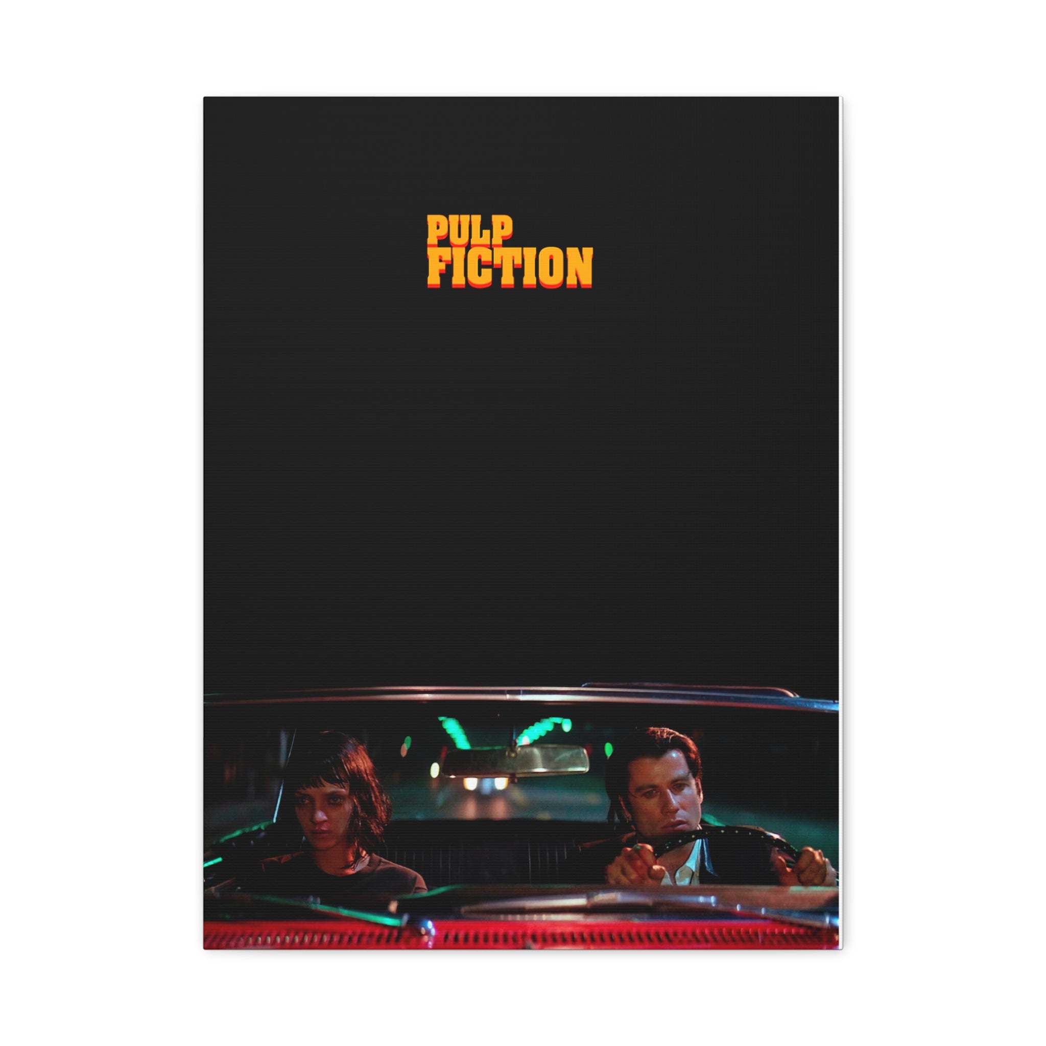 Mia & Vincent Night Drive – Pulp Fiction Canvas