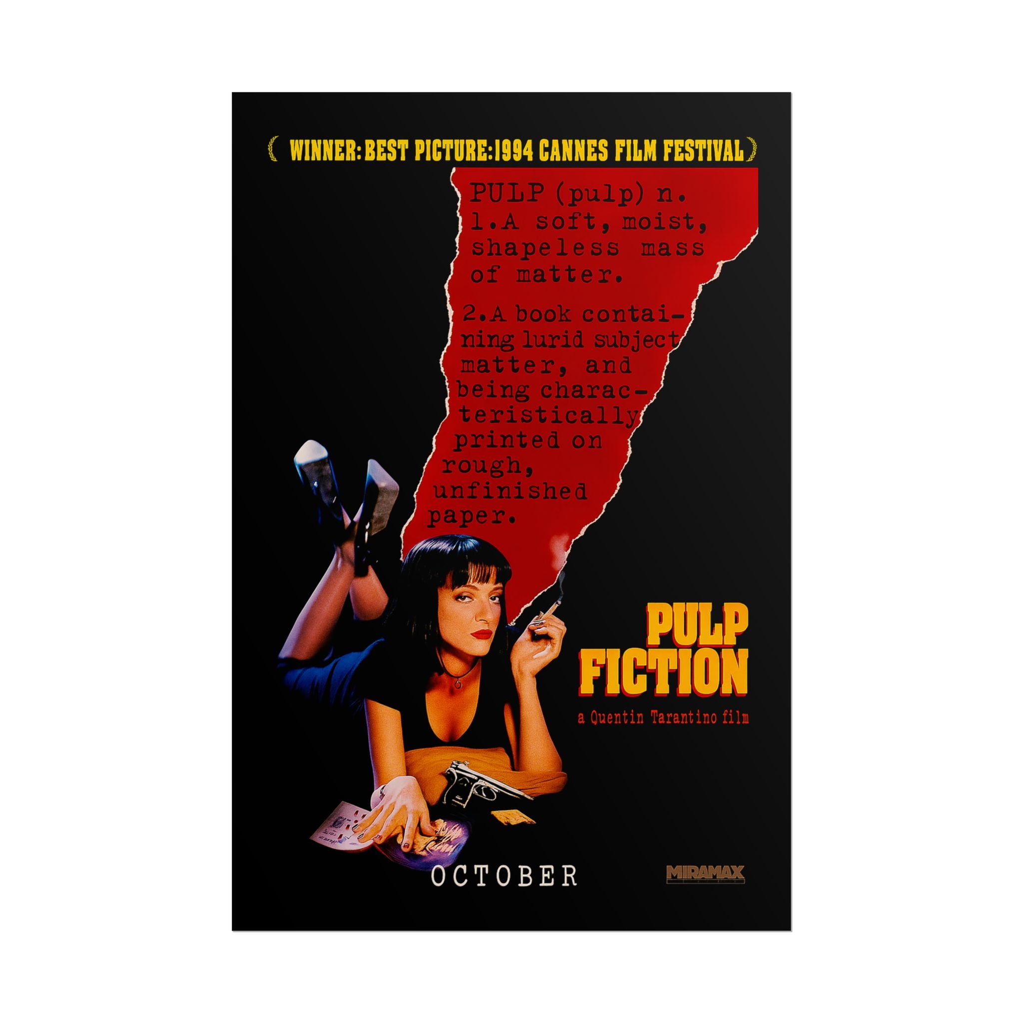 Pulp Fiction Tarantino Movie - Poster - The Films Point