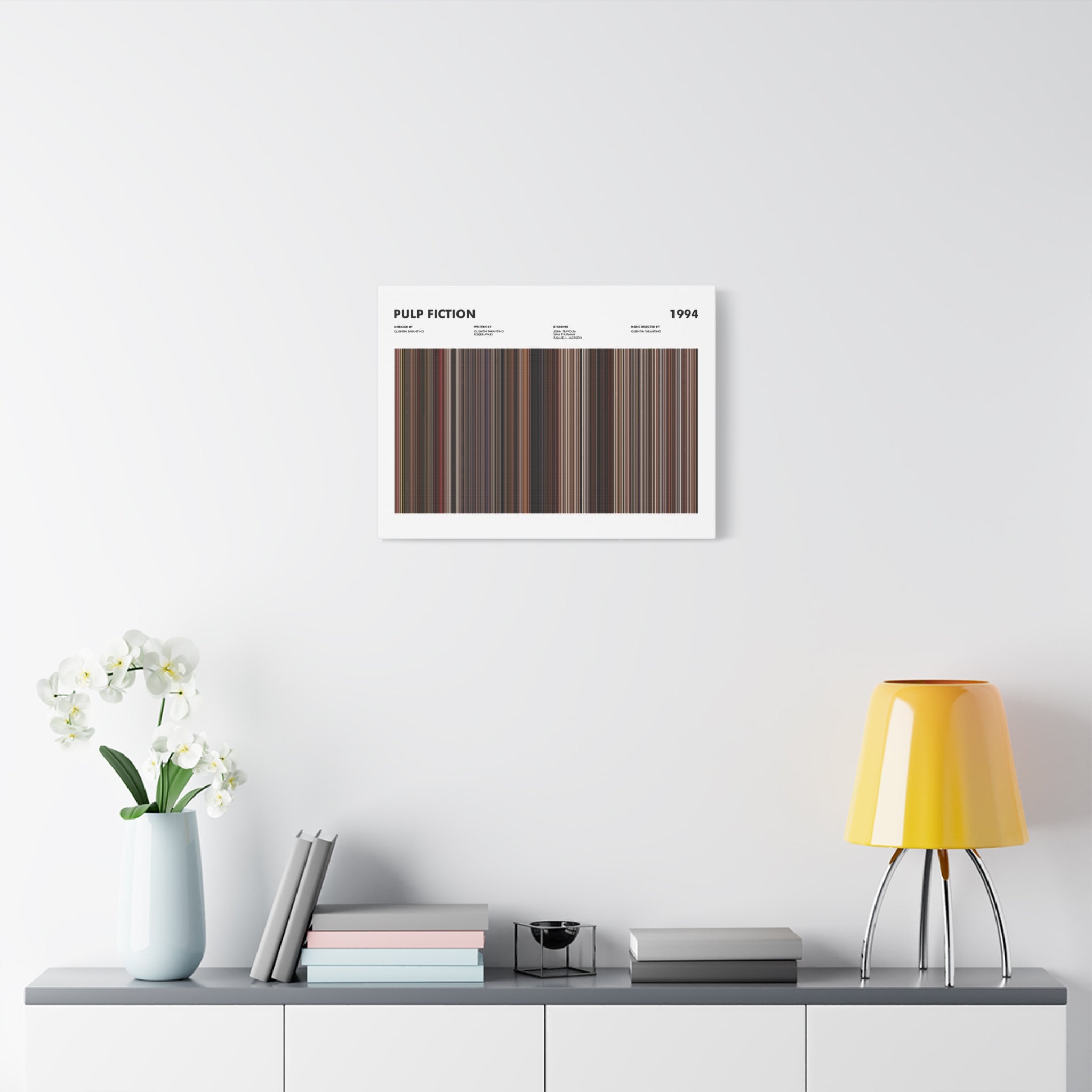 Pulp Fiction Movie Barcode - Canvas