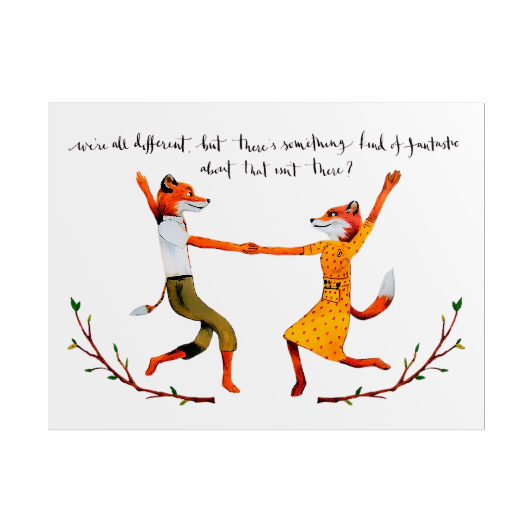 Mr. and Ms. Fox Wes Anderson - Poster - The Films Point