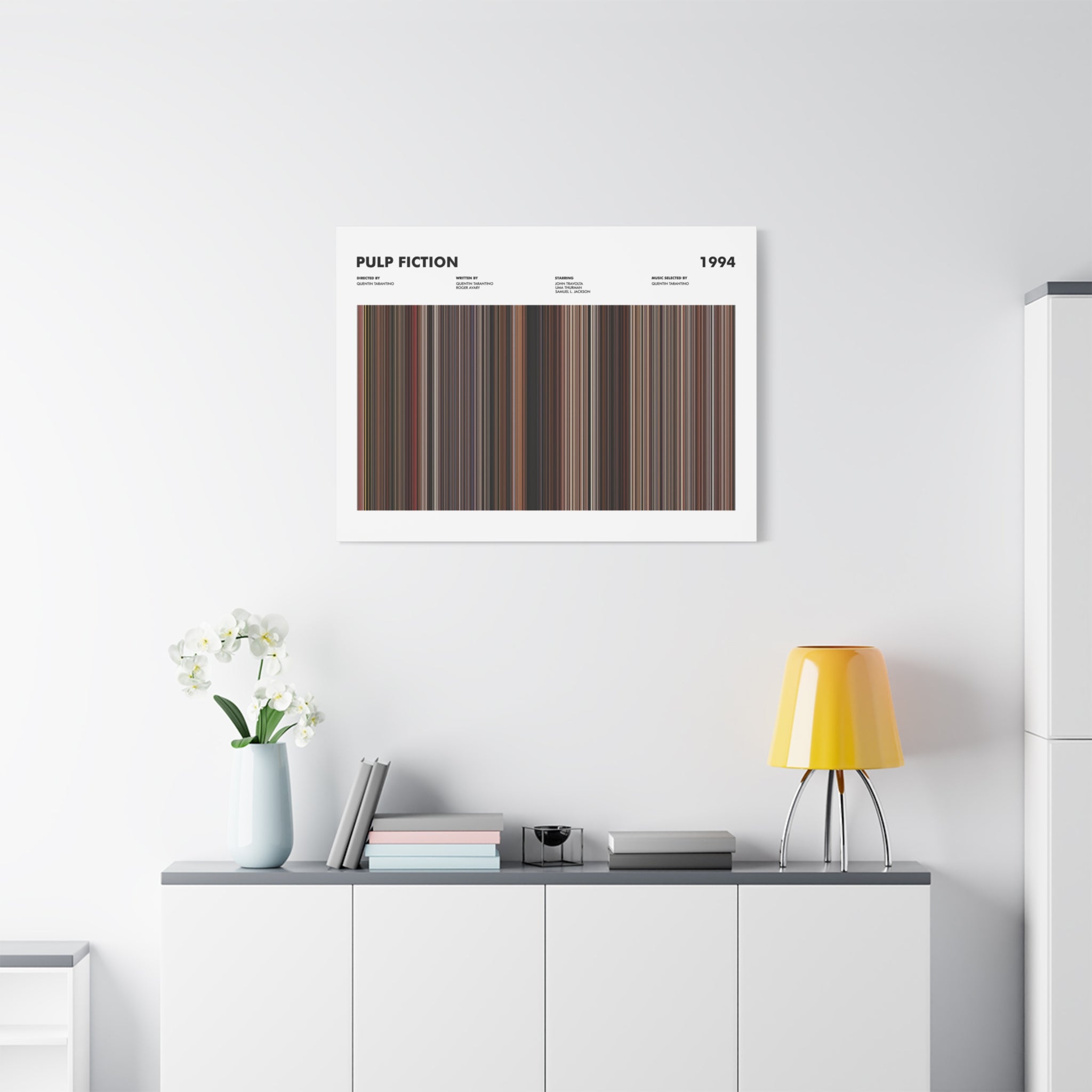 Pulp Fiction Movie Barcode - Canvas