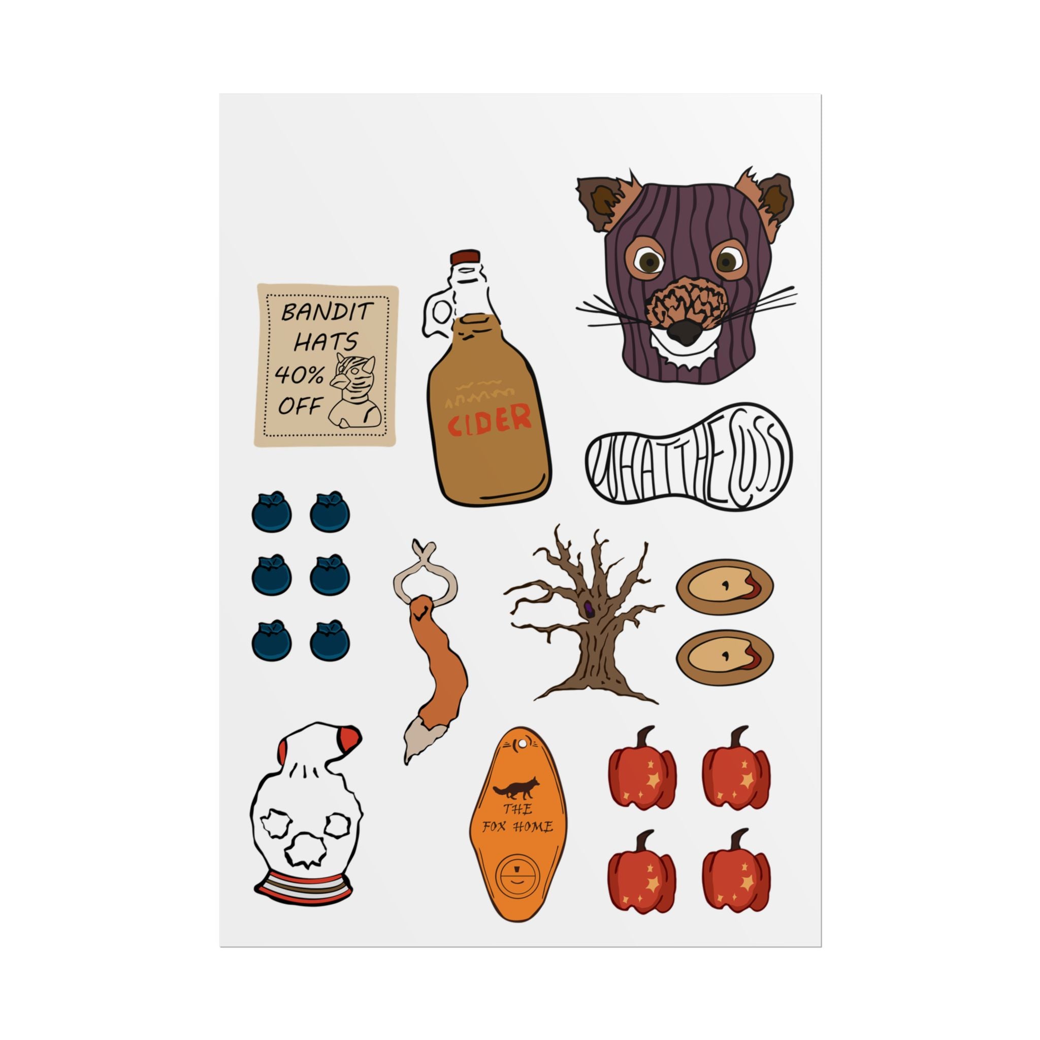 Fantastic Mr. Fox Accesories Wes Anderson - Poster - The Films Point