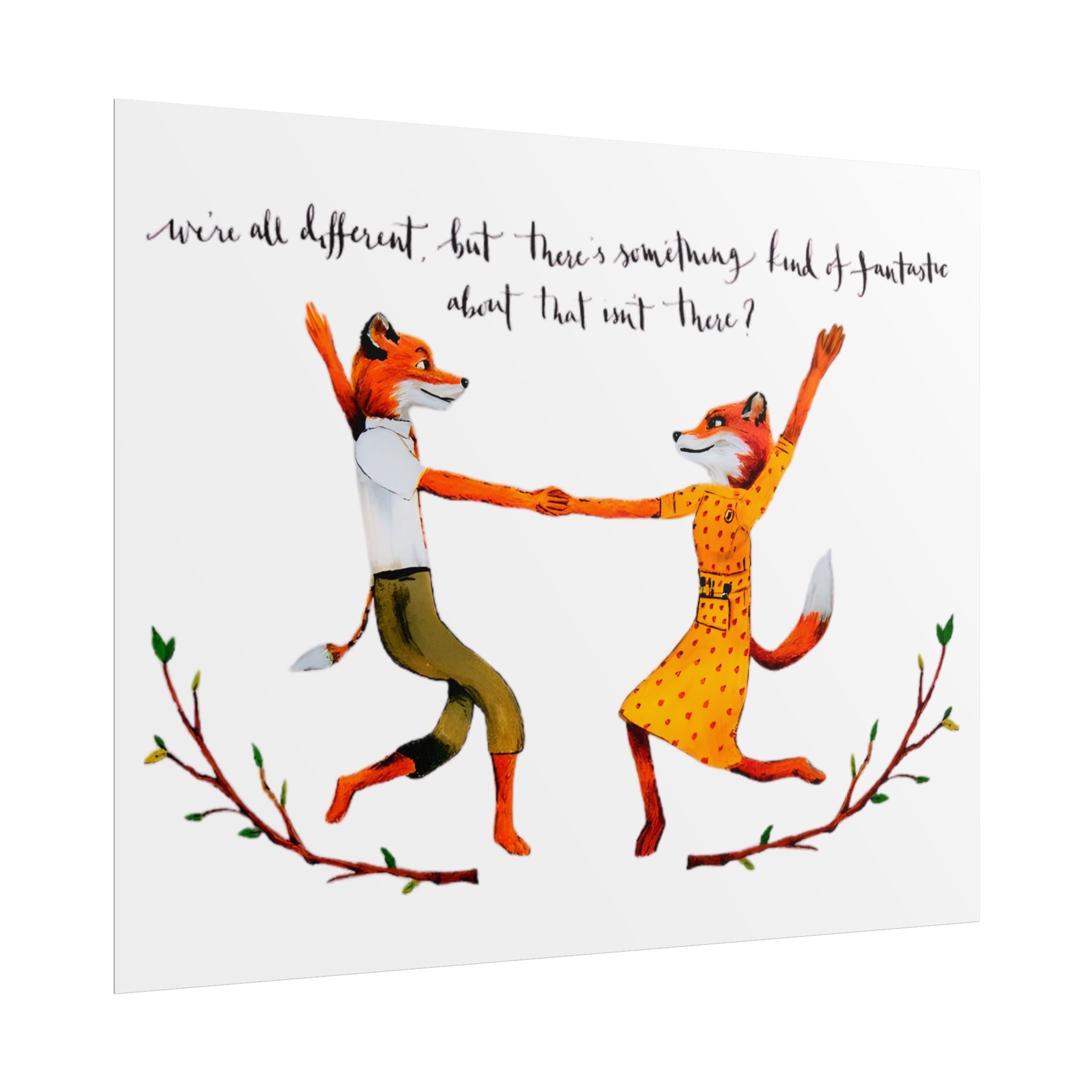 Mr. and Ms. Fox Wes Anderson - Poster - The Films Point