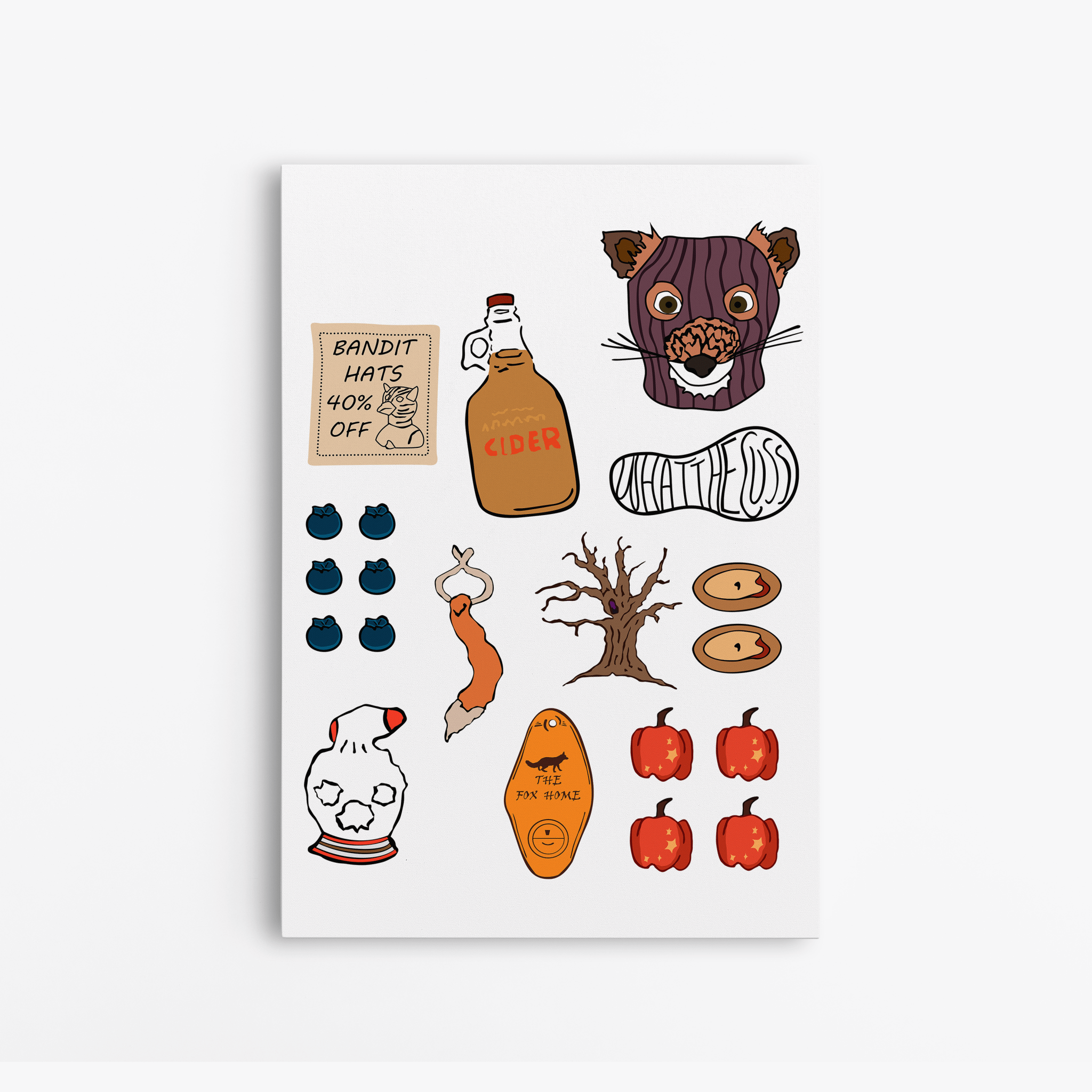 Fantastic Mr. Fox Accesories Wes Anderson - Canvas Art - The Films Point