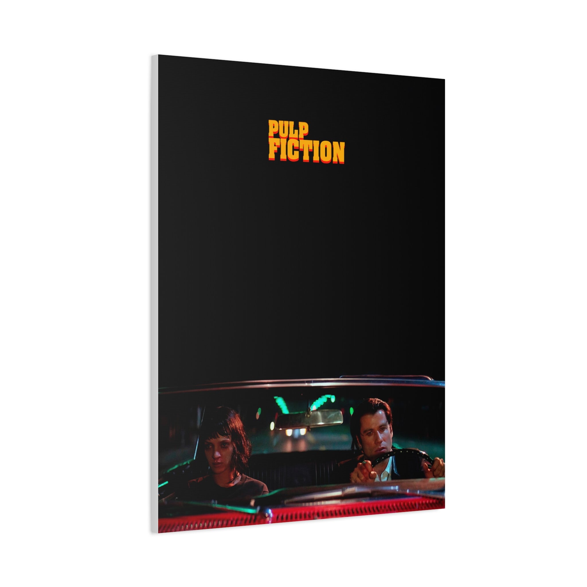 Mia & Vincent Night Drive – Pulp Fiction Canvas