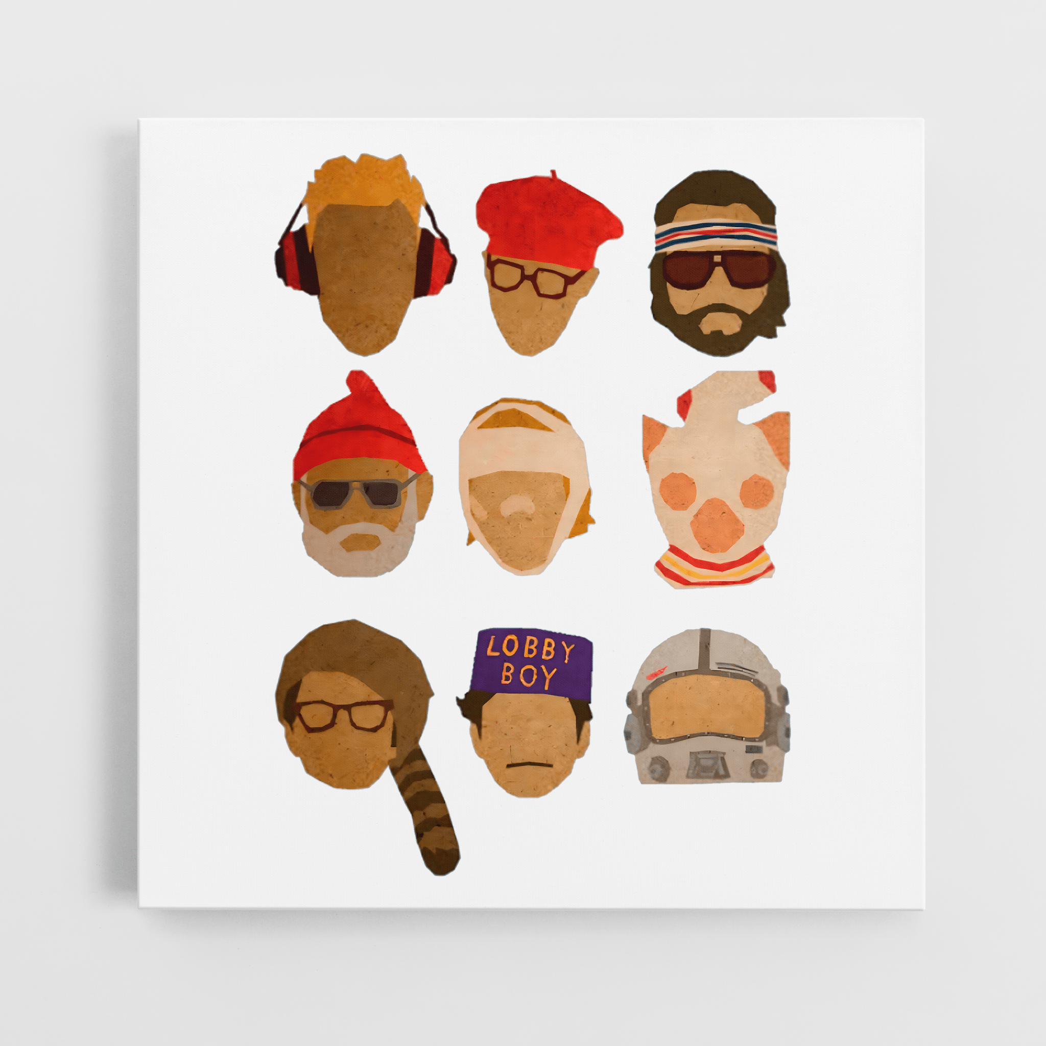 Wes Hats - Canvas Art - The Films Point