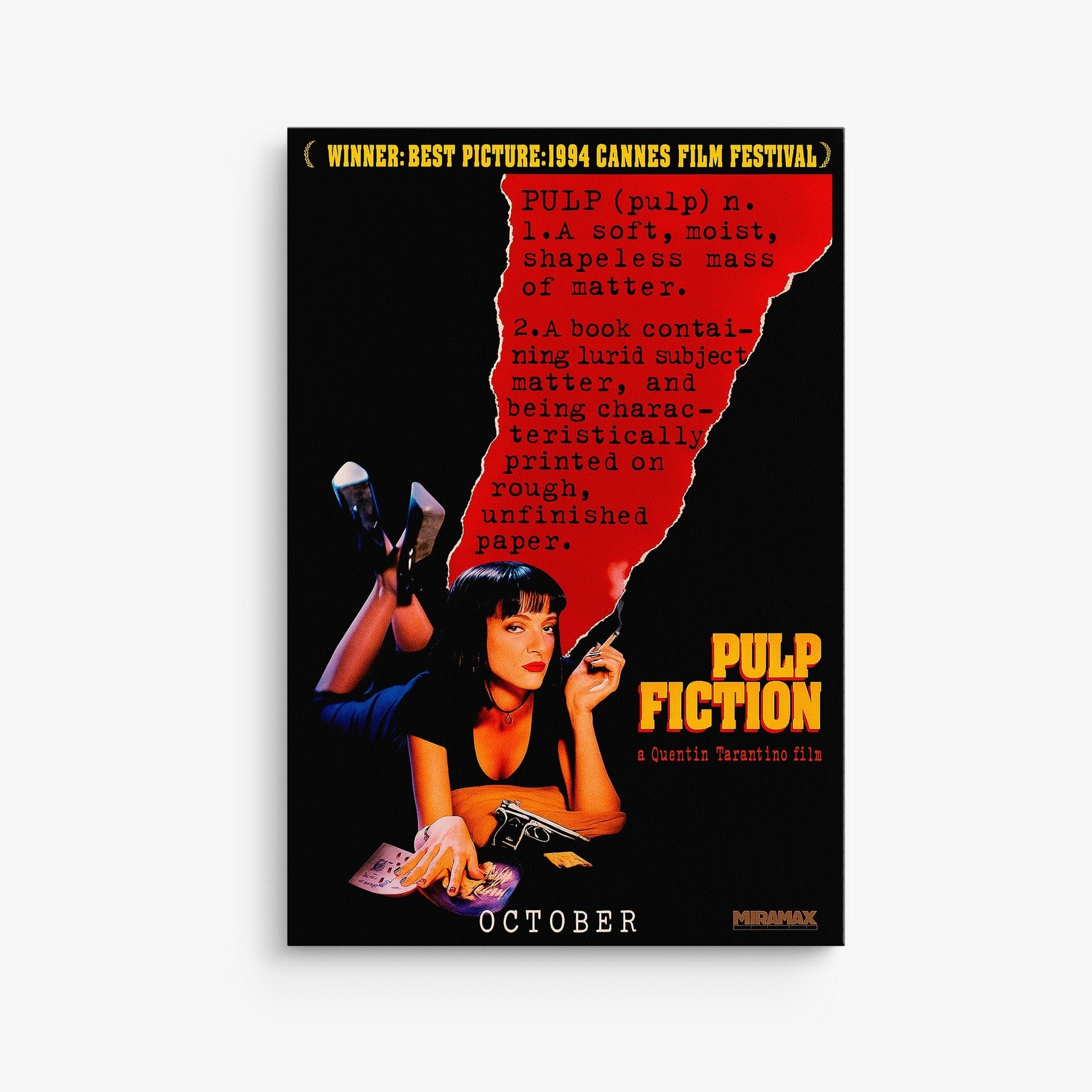 Pulp Fiction Tarantino - Canvas Art - The Films Point