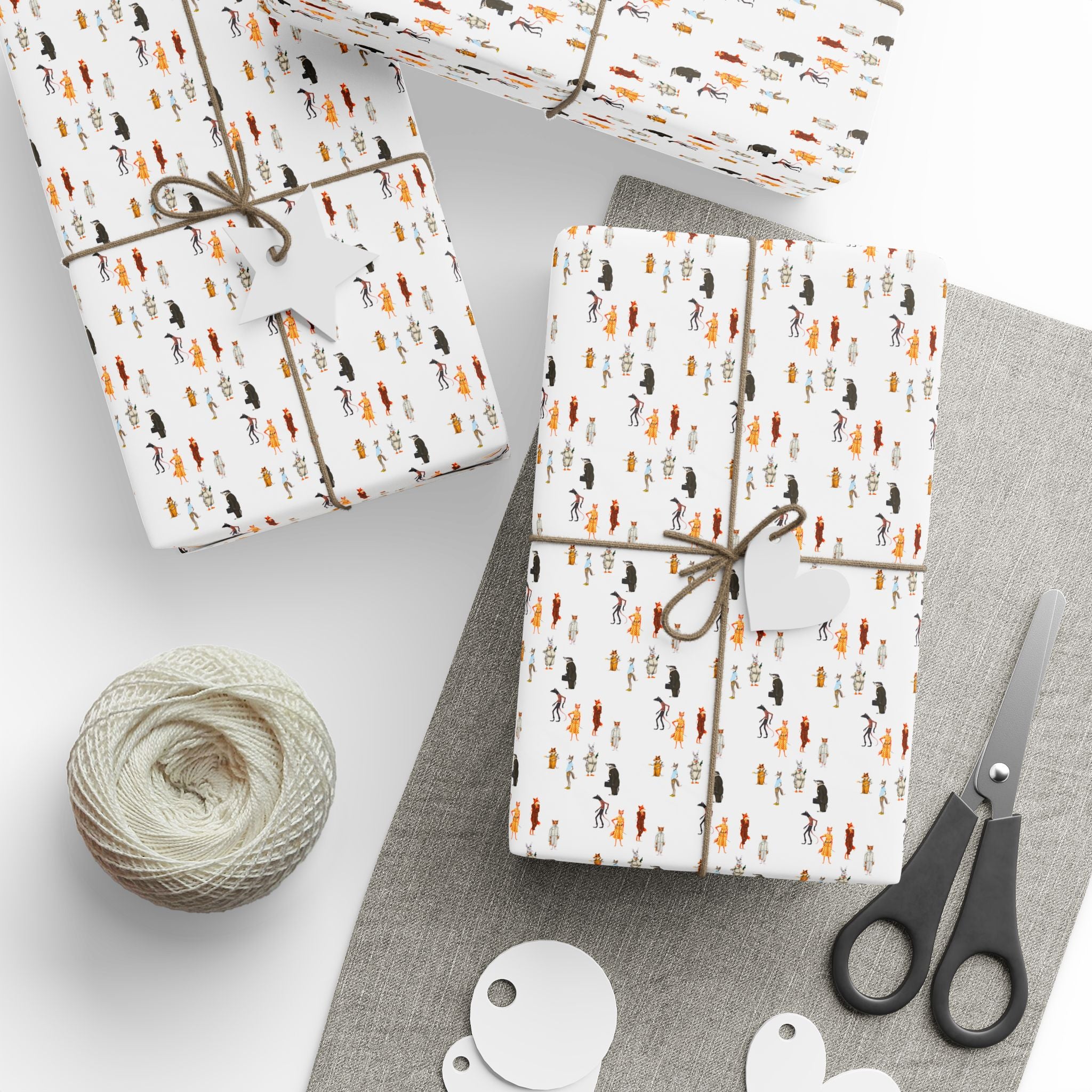 Fantastic Mr. Fox family - Wrapping Paper - The Films Point