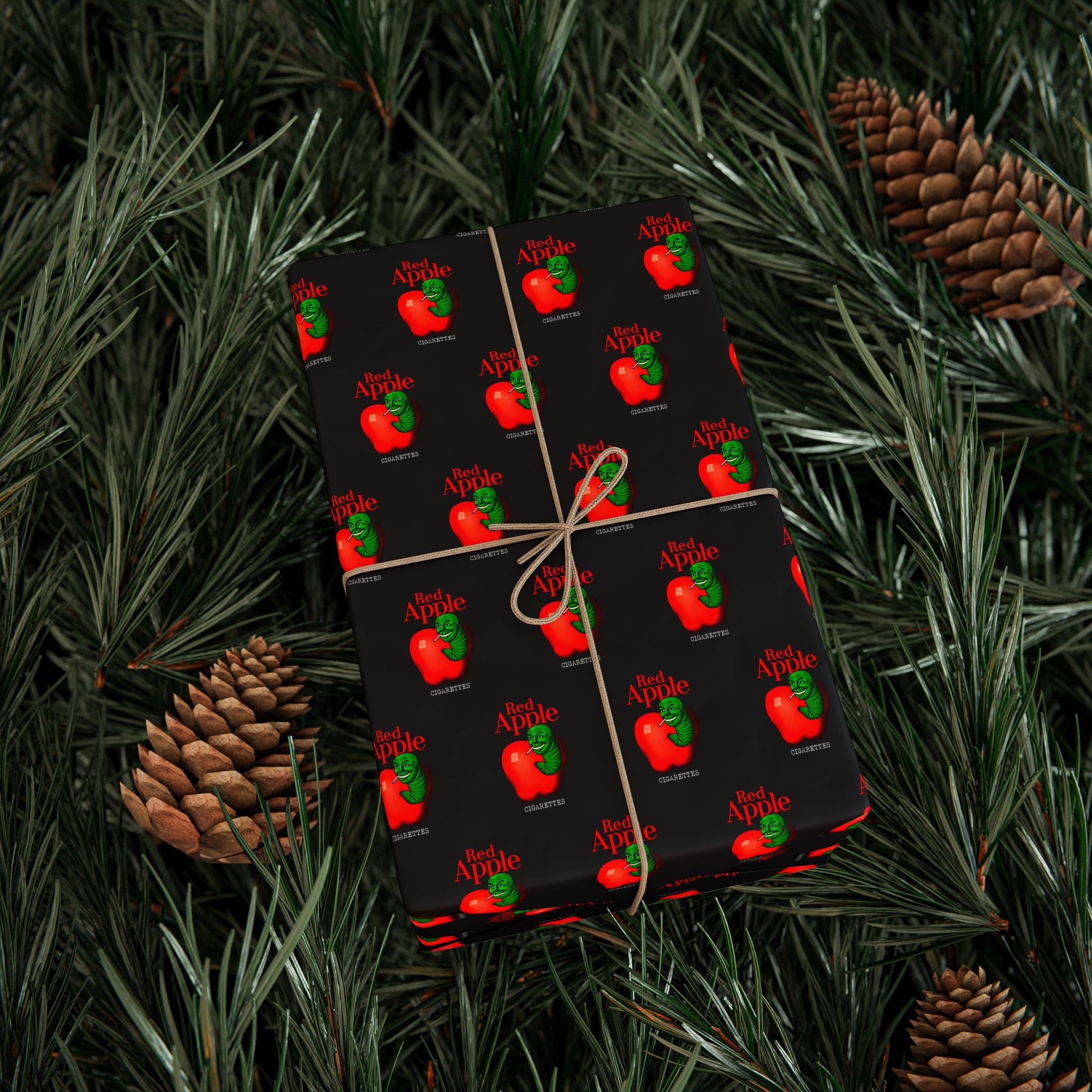 Red Apple Tarantino - Wrapping Paper - The Films Point