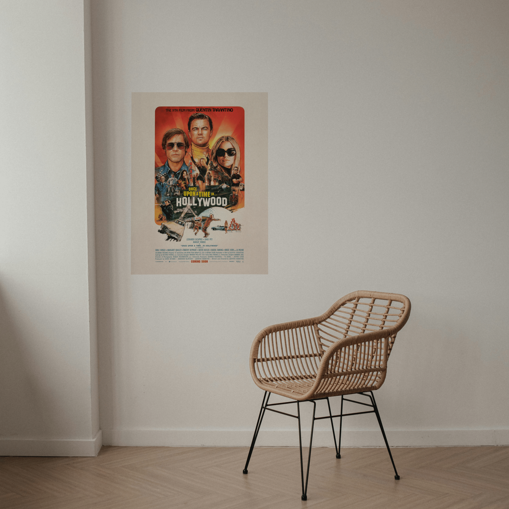 Once Upon a Time in Hollywood Movie poster - Canvas Art - The Films Point