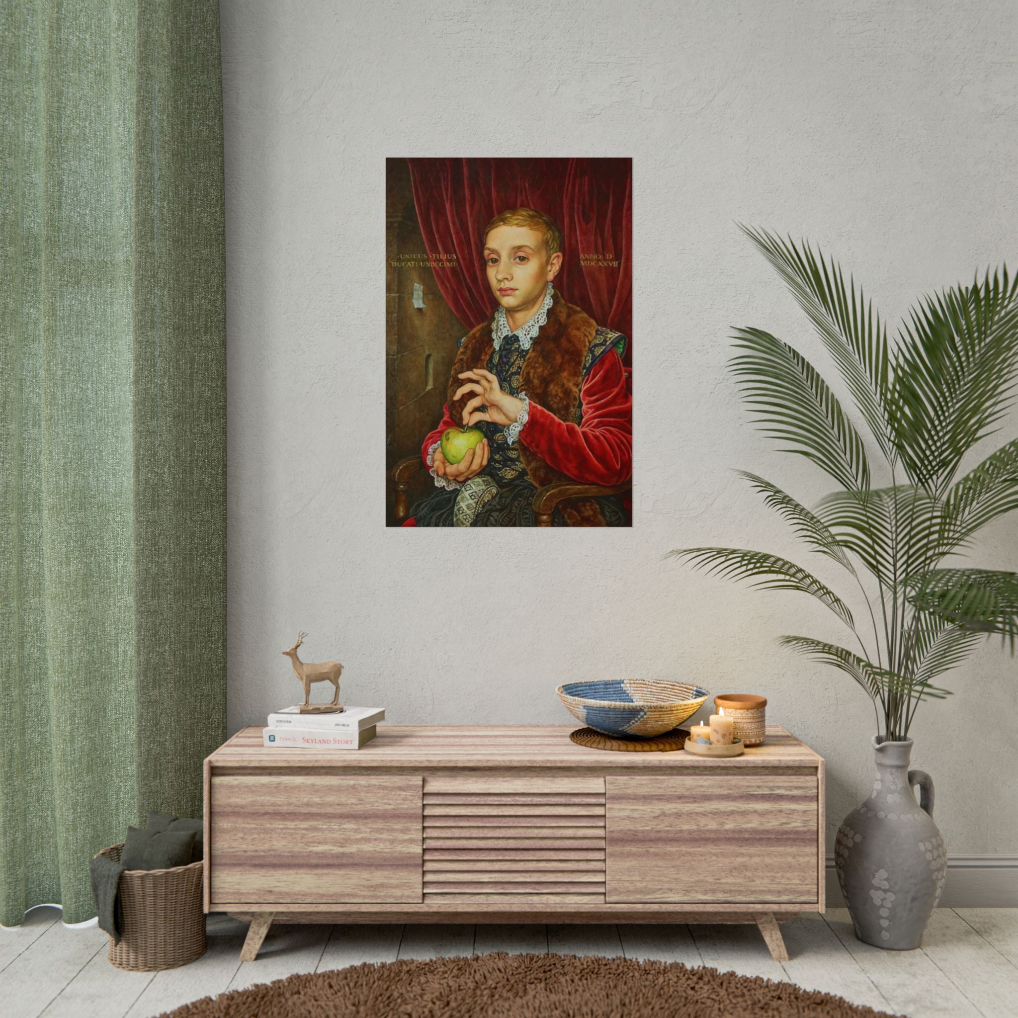 Boy with apple The Grand Budapest Hotel - Poster - The Films Point