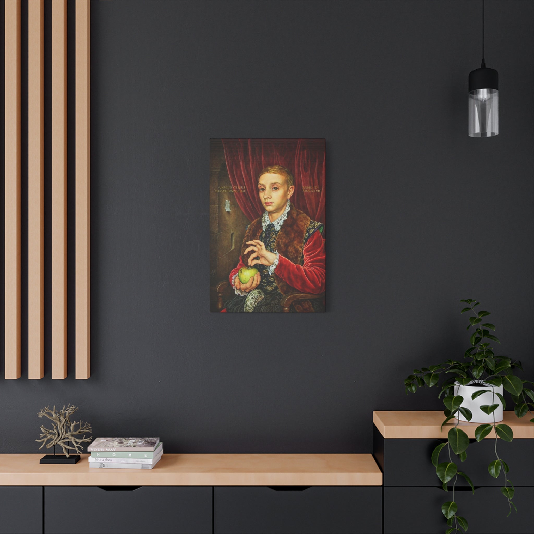 Boy with apple The Grand Budapest Hotel - Canvas art