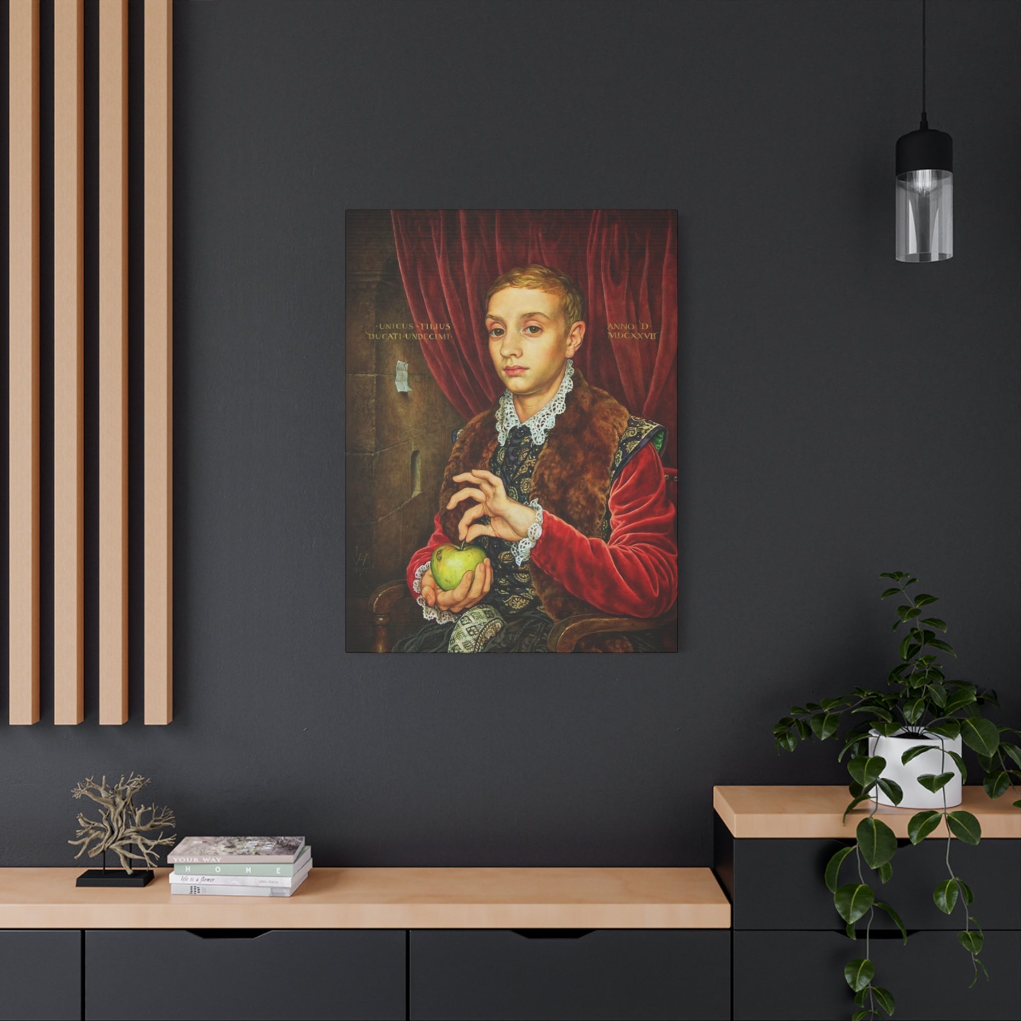 Boy with apple The Grand Budapest Hotel - Canvas art