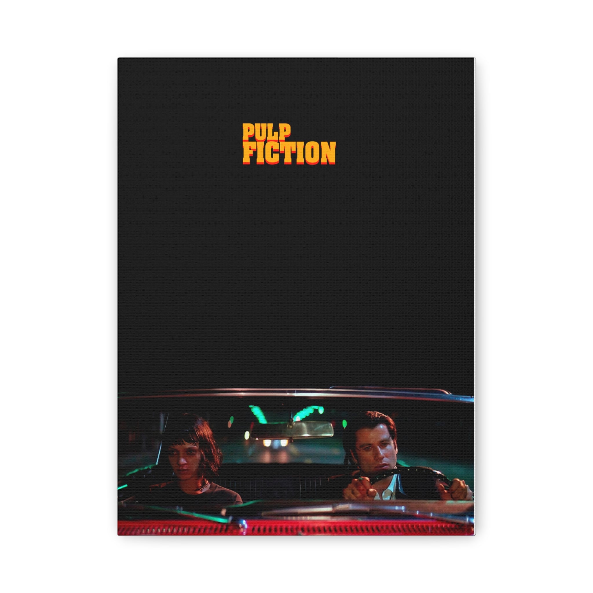 Mia & Vincent Night Drive – Pulp Fiction Canvas