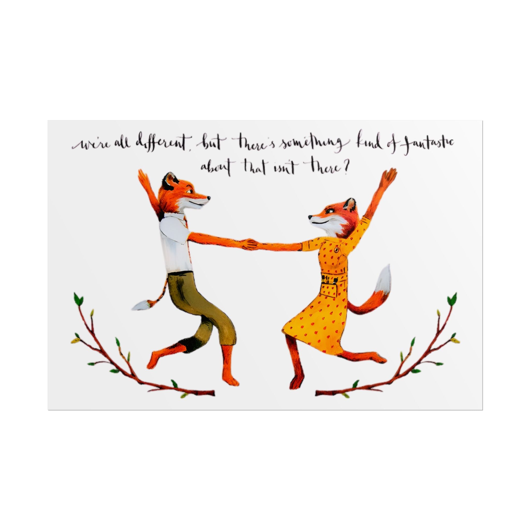 Mr. and Ms. Fox Wes Anderson - Poster - The Films Point