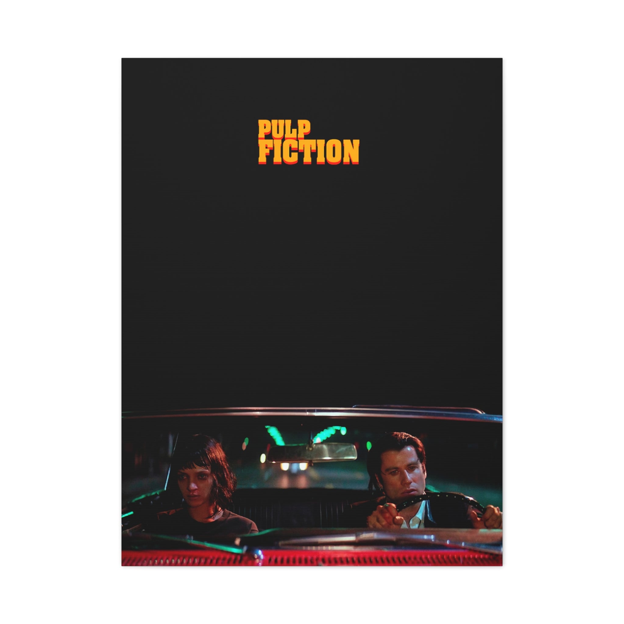 Mia & Vincent Night Drive – Pulp Fiction Canvas
