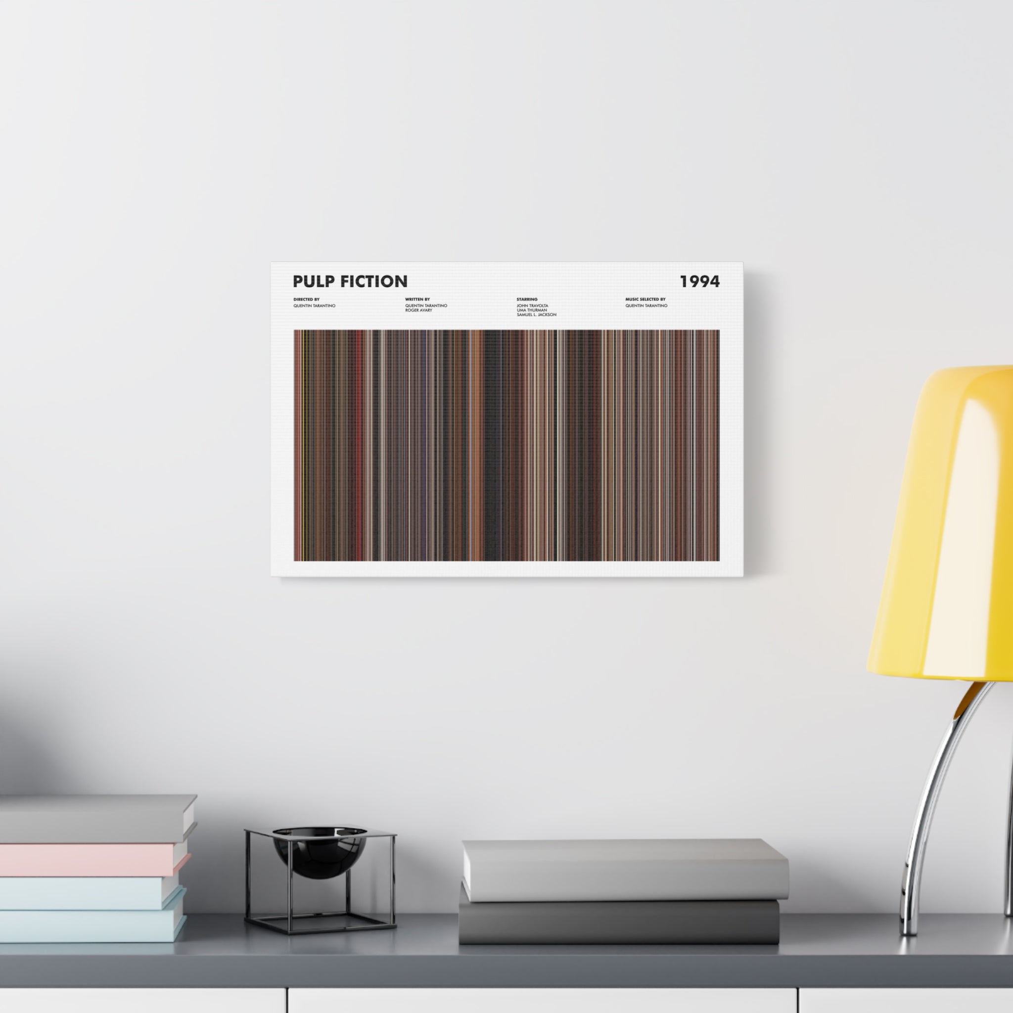 Pulp Fiction Movie Barcode - Canvas