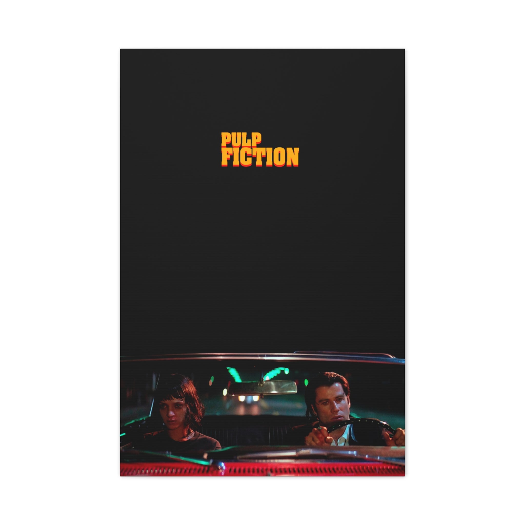 Mia & Vincent Night Drive – Pulp Fiction Canvas