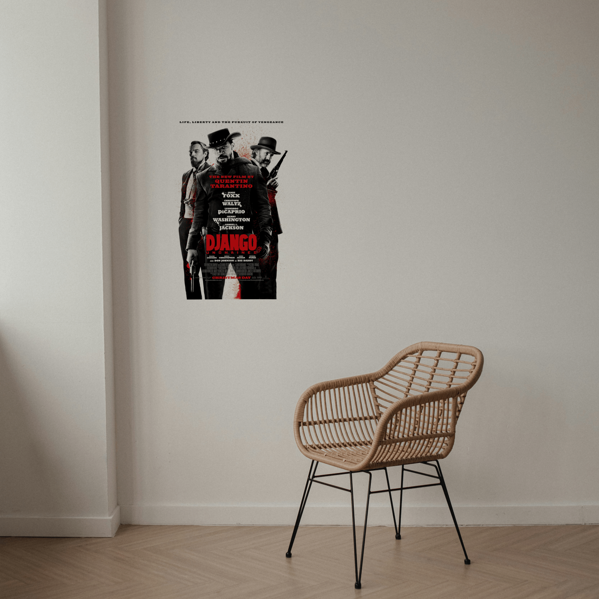 Django Unchained Movie poster - Canvas Art - The Films Point