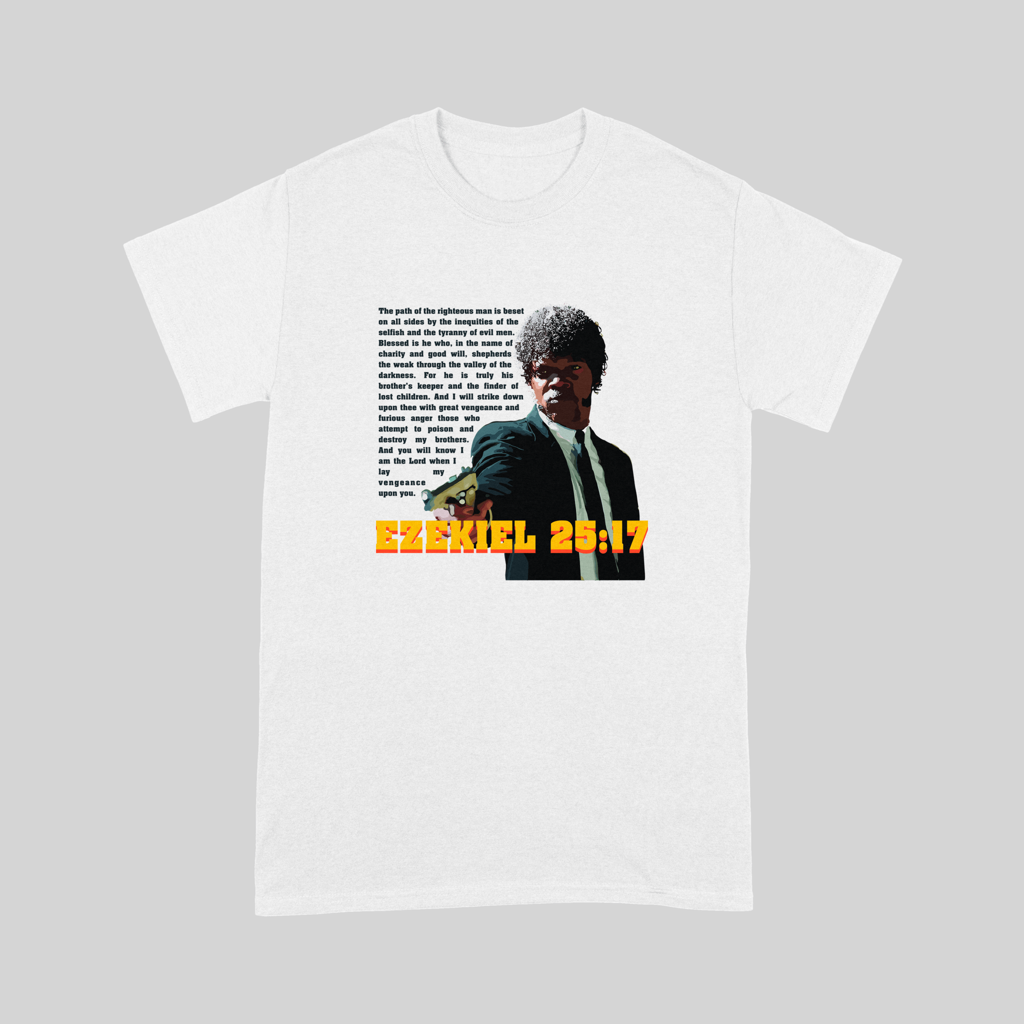 Ezekiel 25:17 Jules Winnfield - T-Shirt - The Films Point