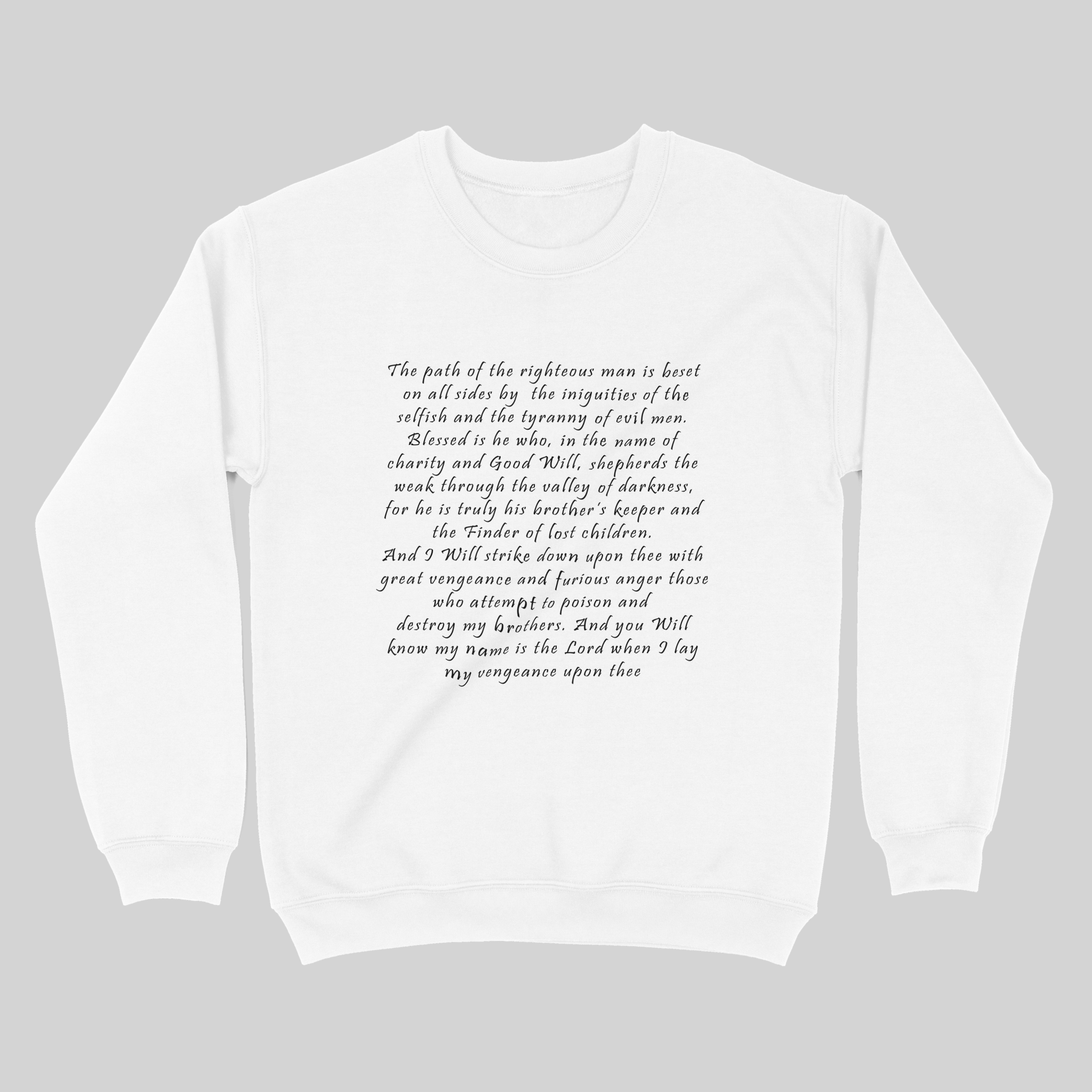 Ezekiel 25:17 Pulp Fiction - Sweatshirt - The Films Point