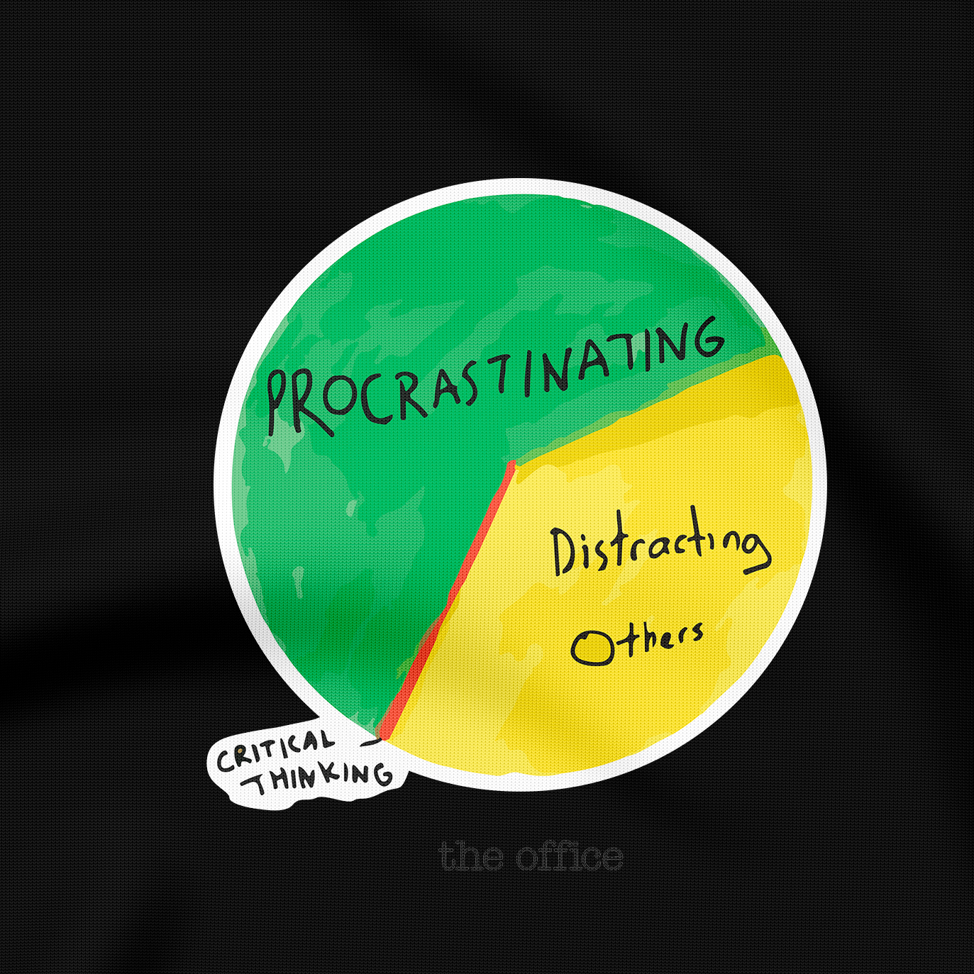 Jim's Pie Chart The Office - T-Shirt