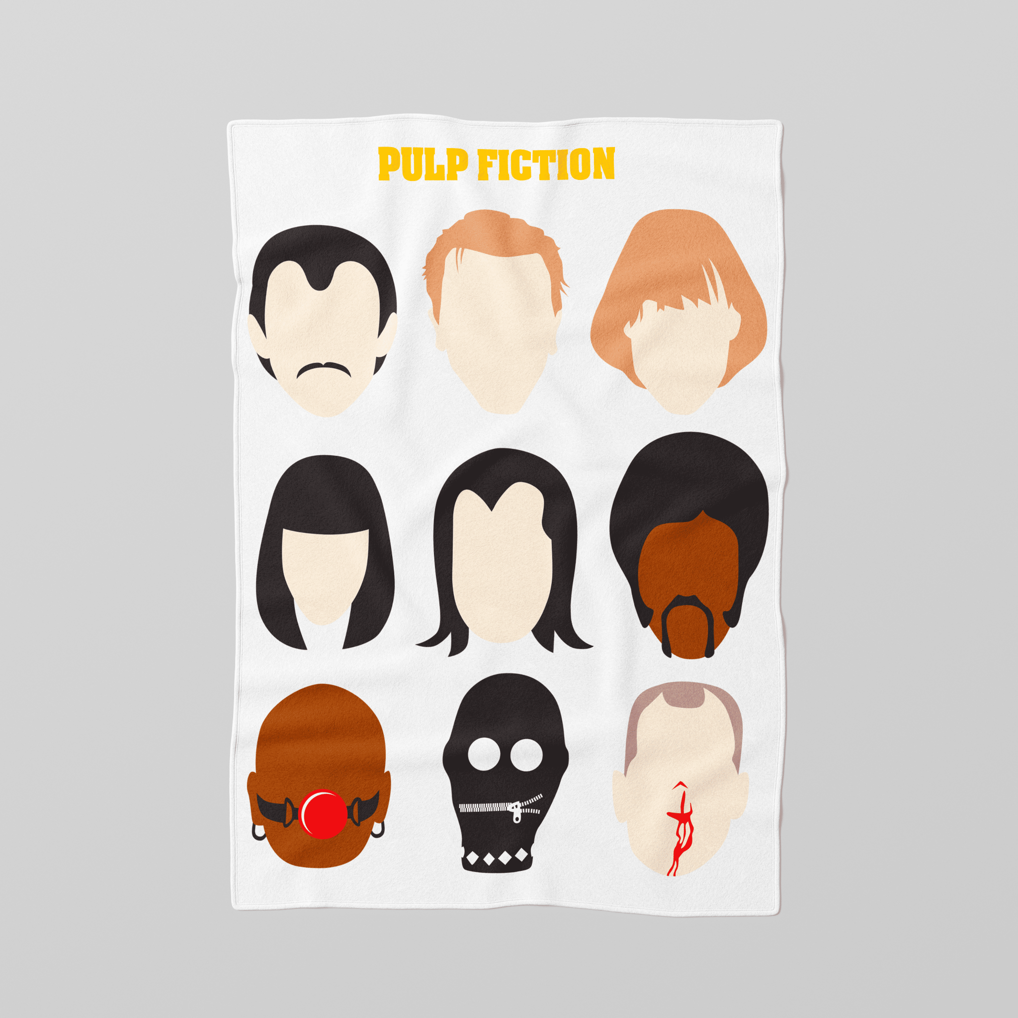 Pulp Fiction Characters Tarantino - Blanket - The Films Point