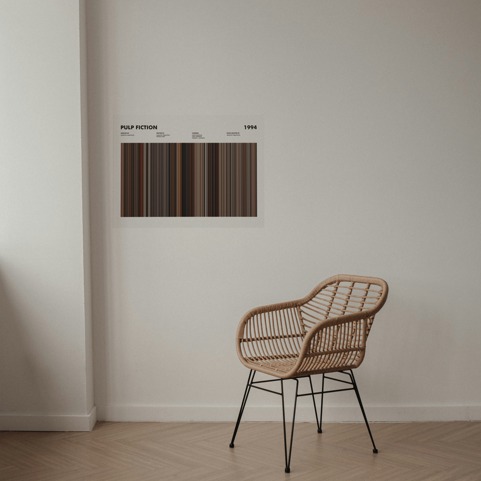 Pulp Fiction Movie Barcode - Canvas Art - The Films Point