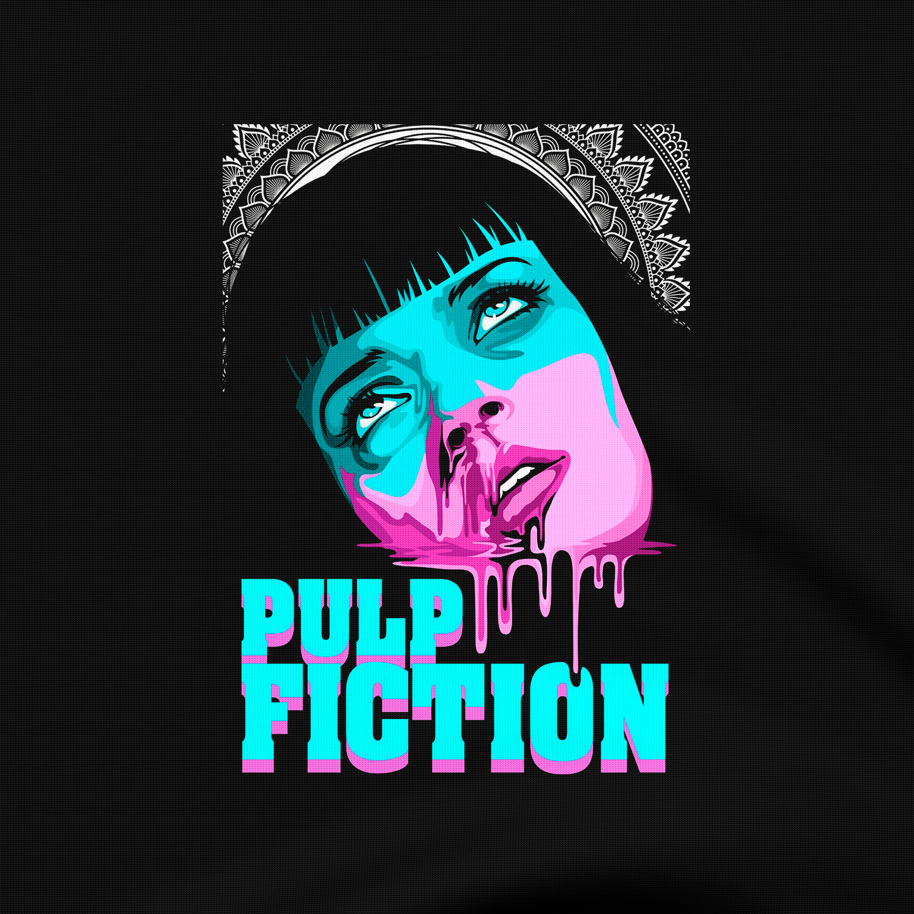 Animated Mia Wallace – Pulp Fiction T-shirt - The Films Point