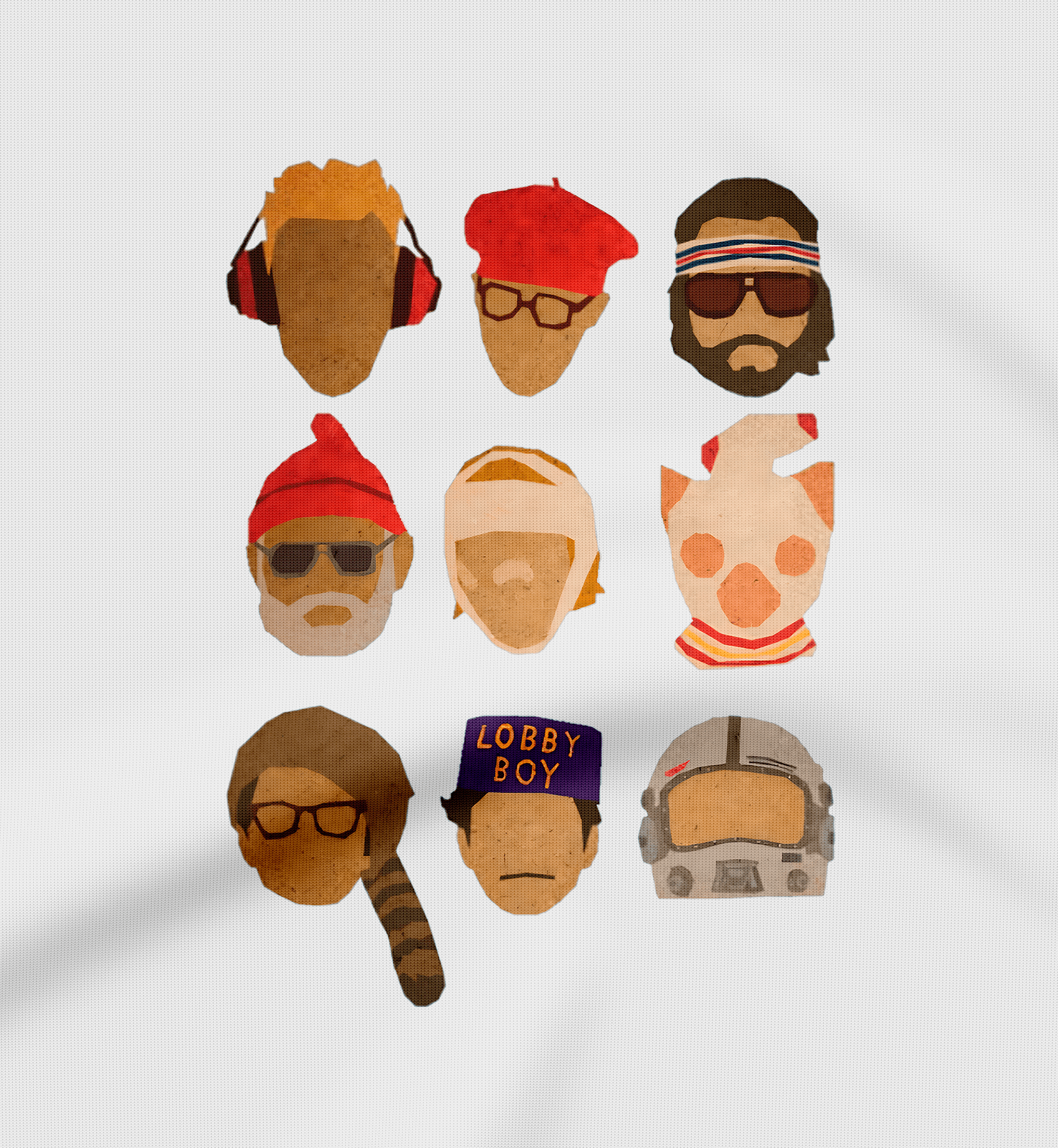 Wes Anderson Hats - Sweatshirt - The Films Point