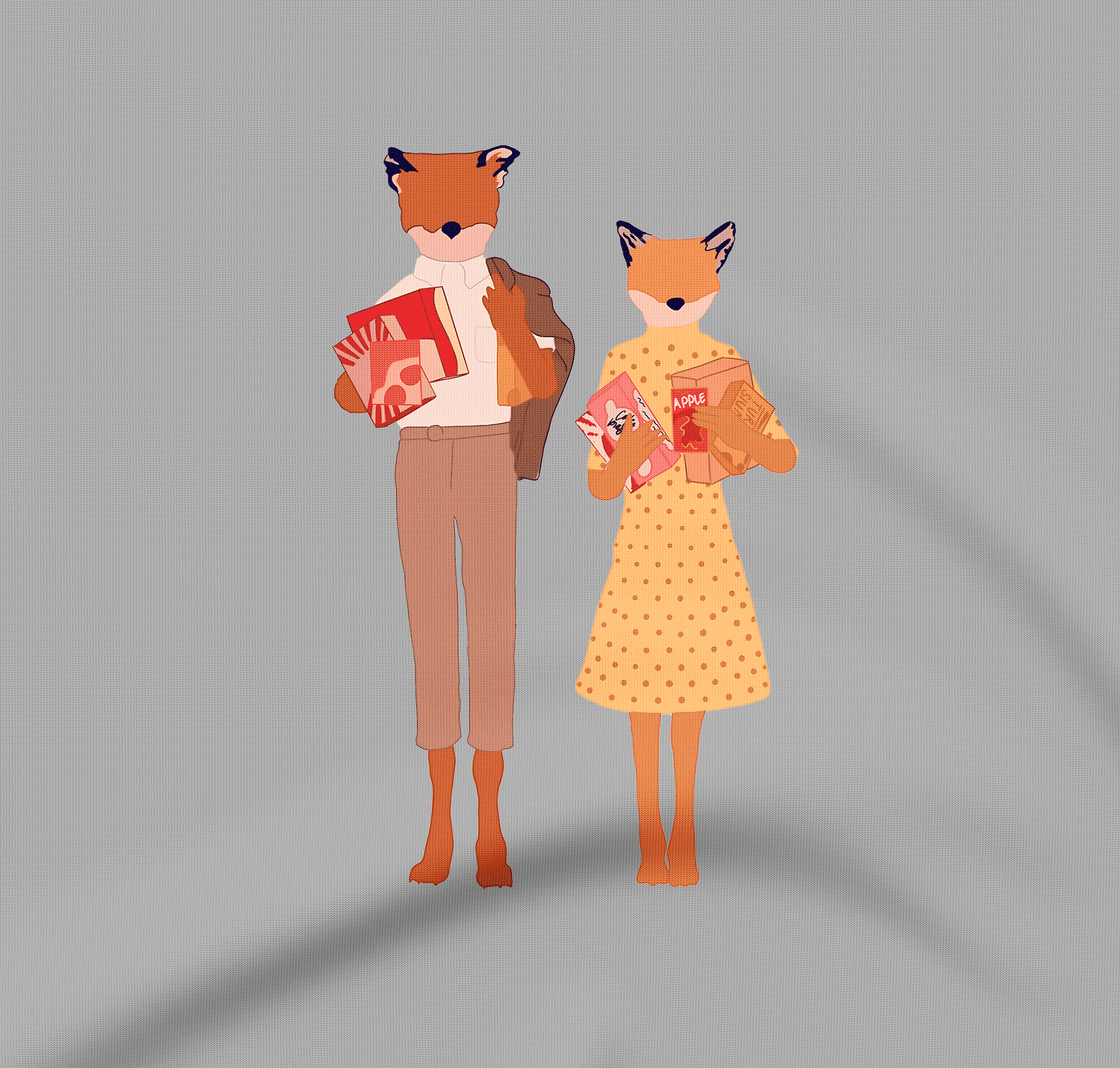 Mr. Fox - Zip Hooded Sweatshirt - The Films Point