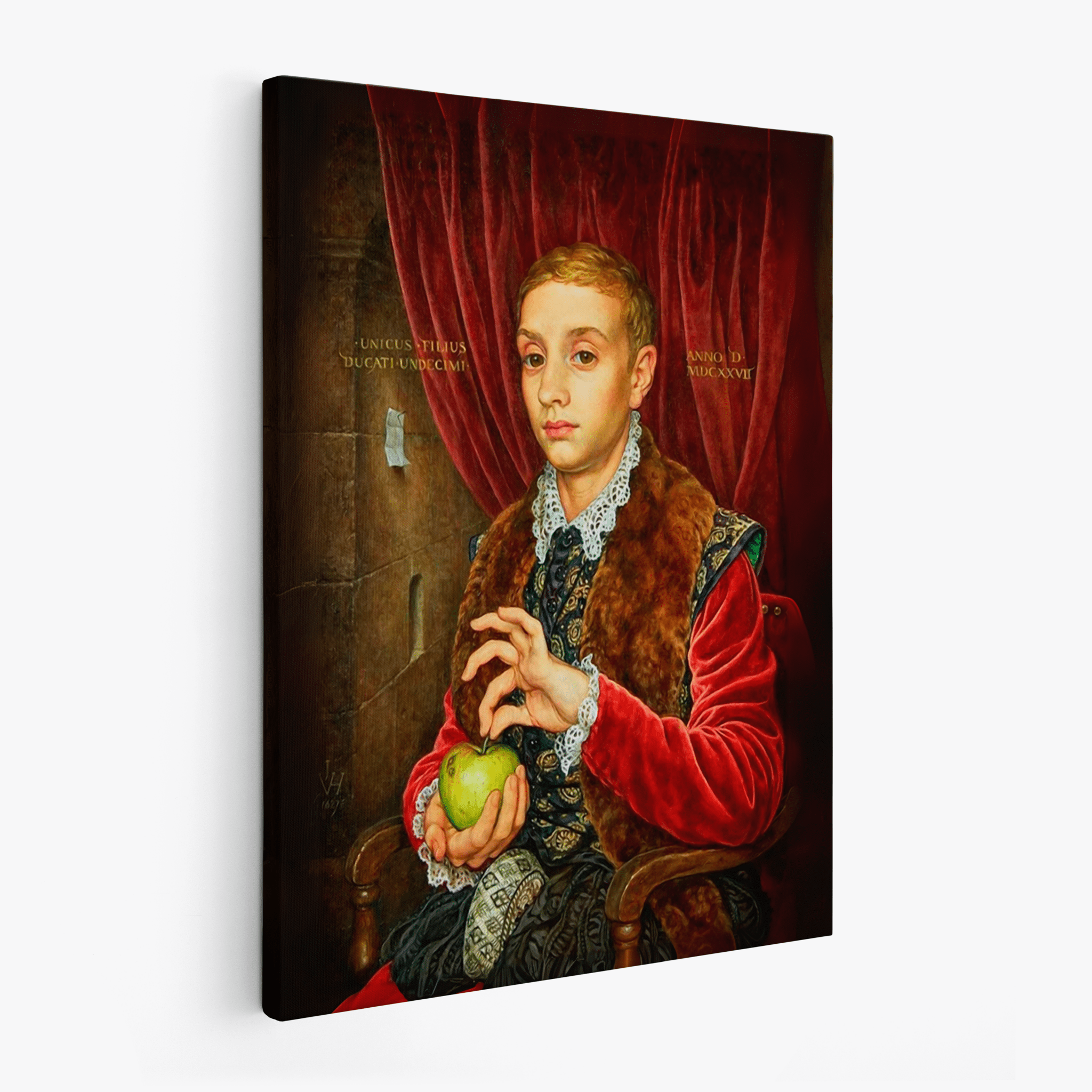 Boy with apple The Grand Budapest Hotel - Canvas Art - The Films Point