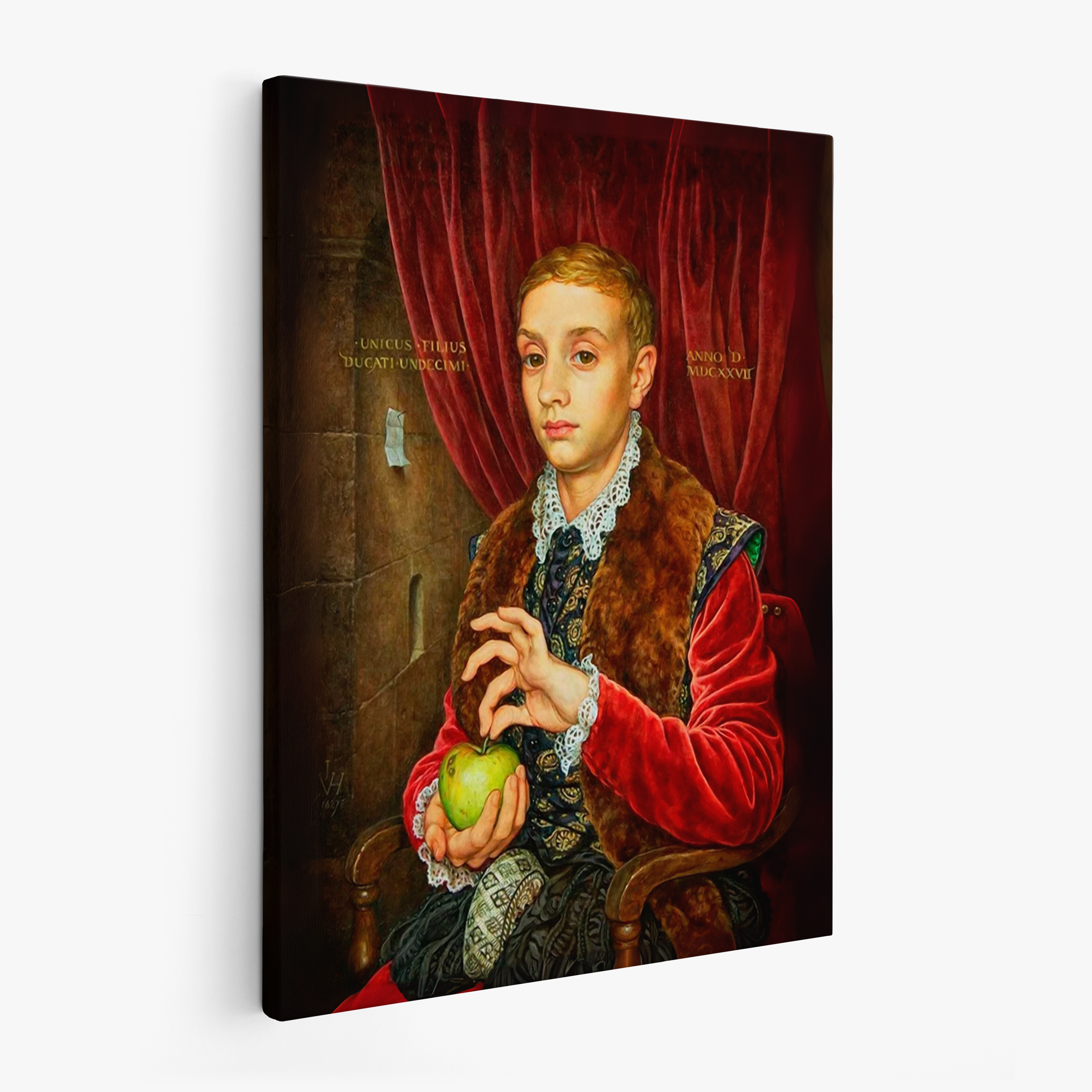 Boy with apple The Grand Budapest Hotel - Canvas art