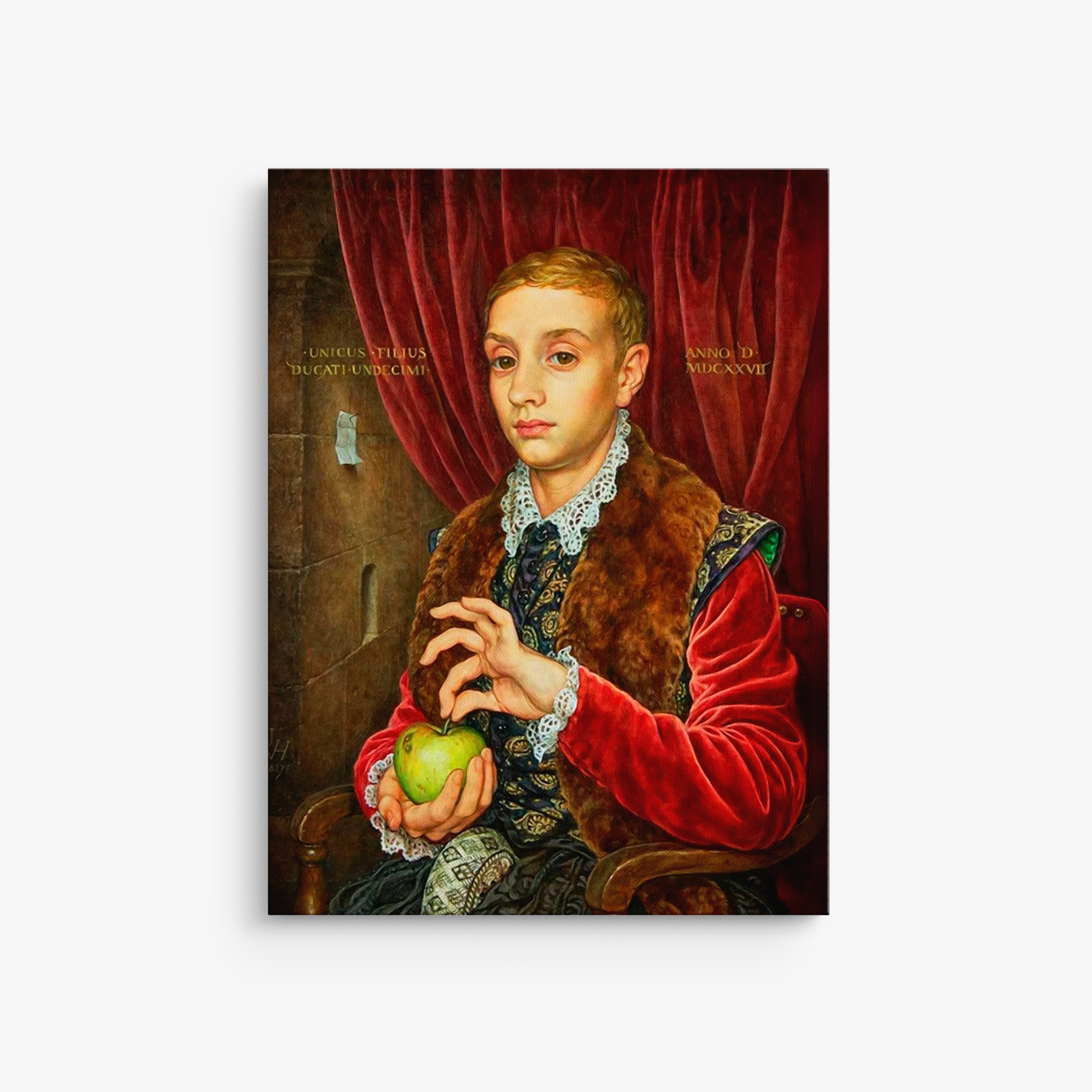 Boy with apple The Grand Budapest Hotel - Canvas art
