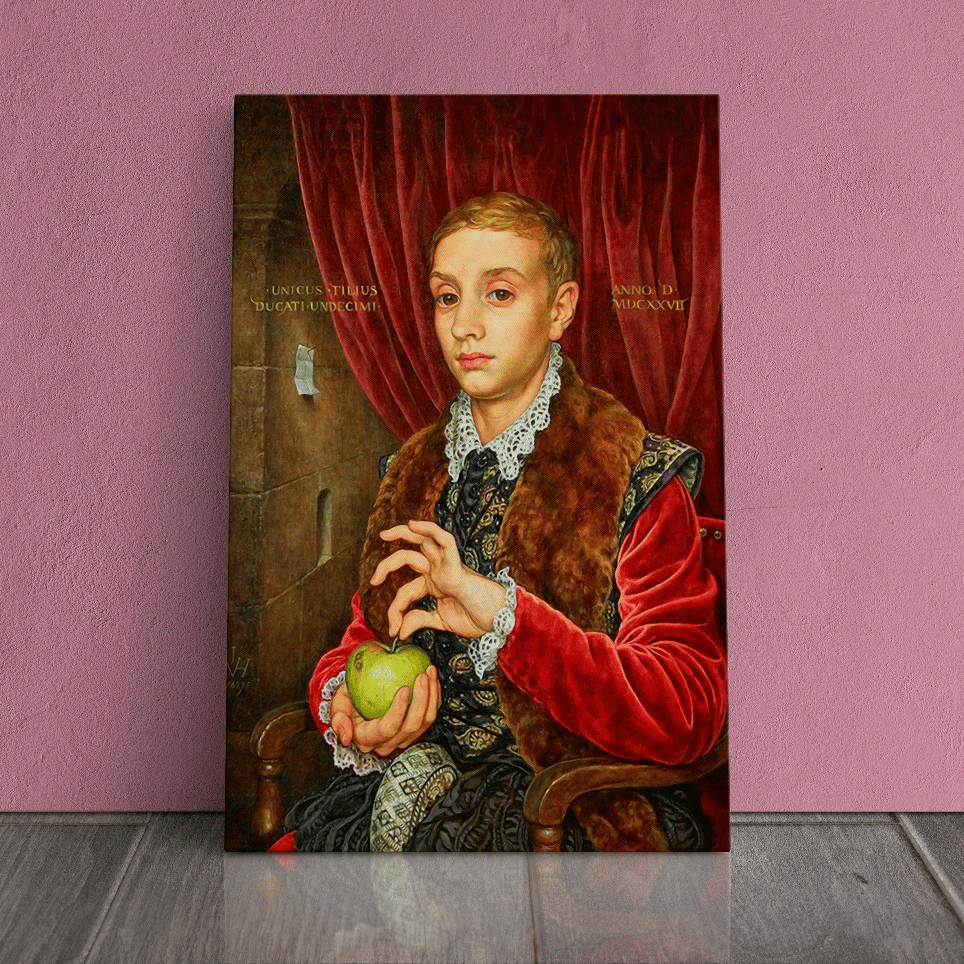Boy with apple The Grand Budapest Hotel - Canvas art