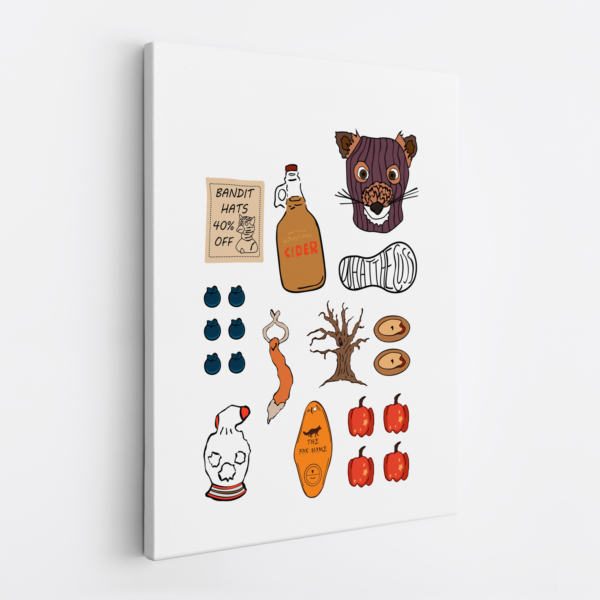 Fantastic Mr. Fox Accesories Wes Anderson - Canvas Art - The Films Point