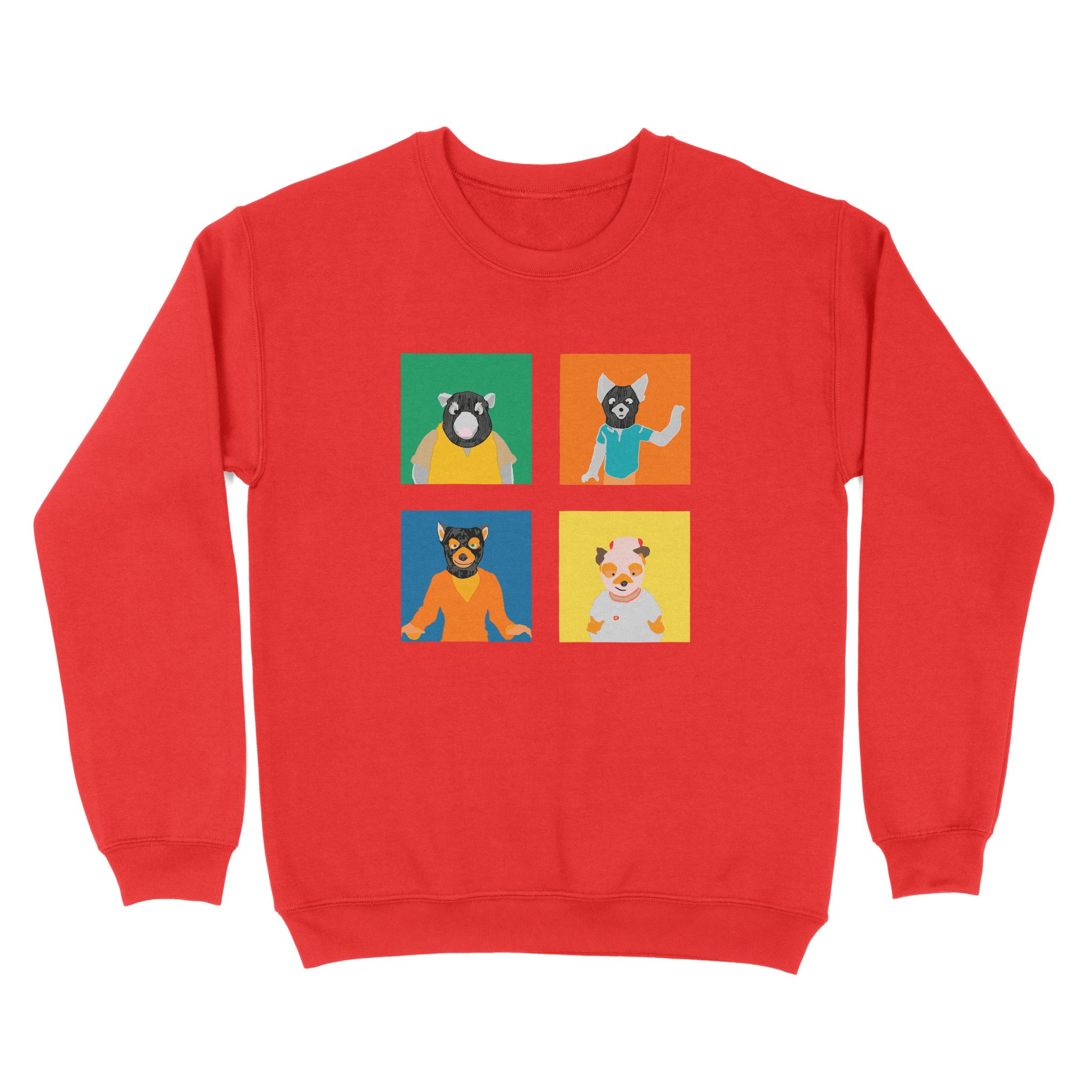 Wes Anderson Mr. Fox Squares - Sweatshirt - The Films Point