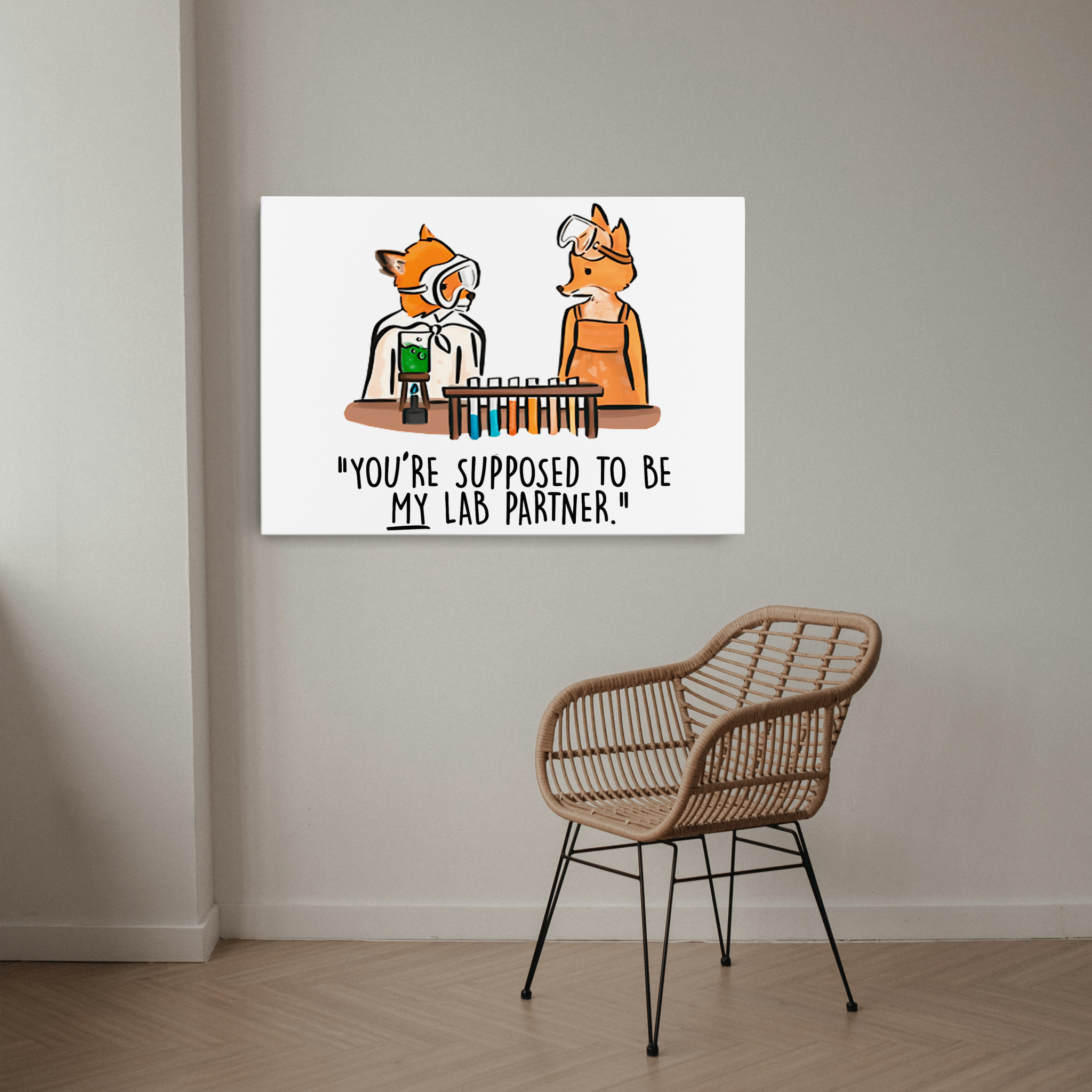 Fantastic Mr. Fox – Lab Partner Scene - Canvas Art - The Films Point