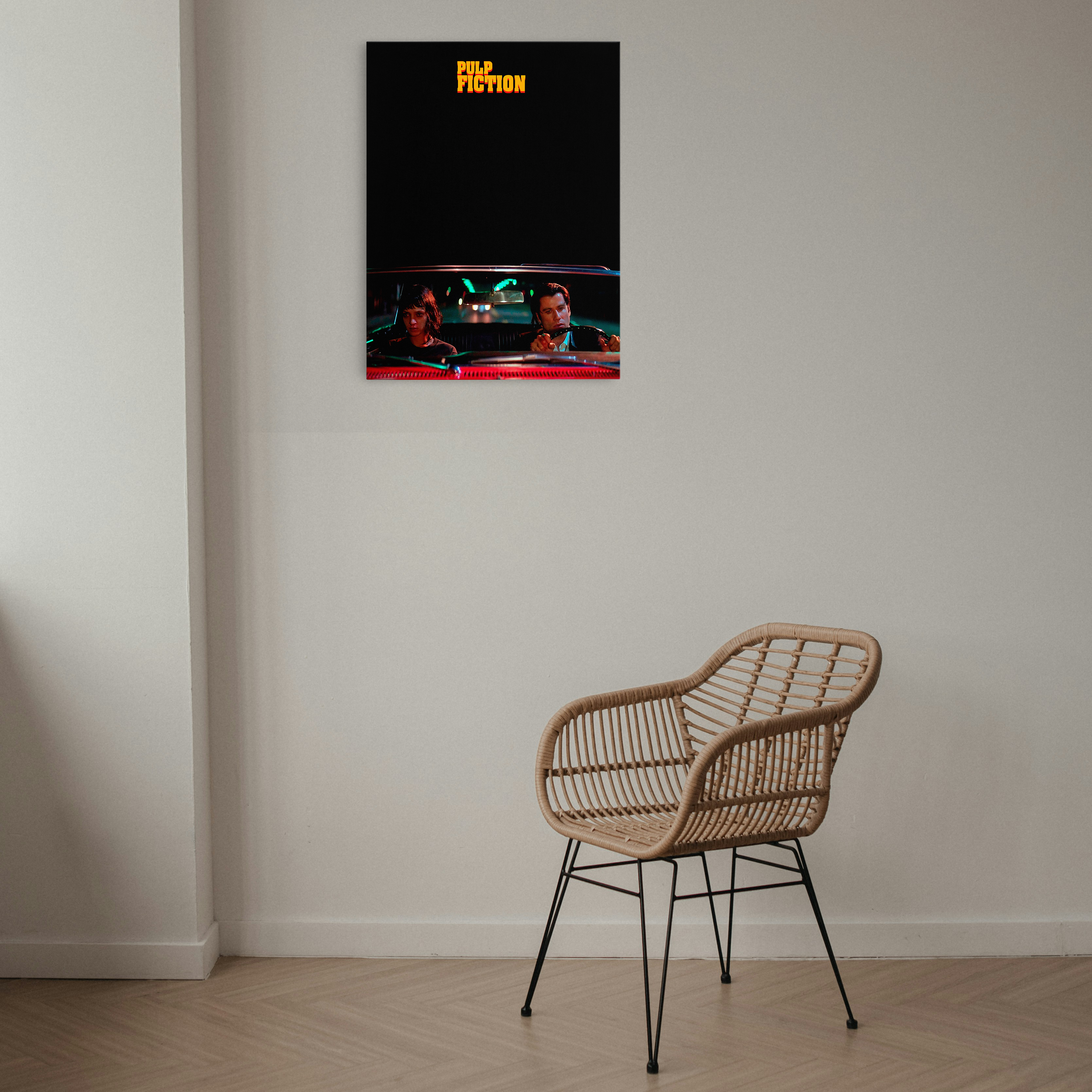 Mia & Vincent Night Drive – Pulp Fiction Canvas