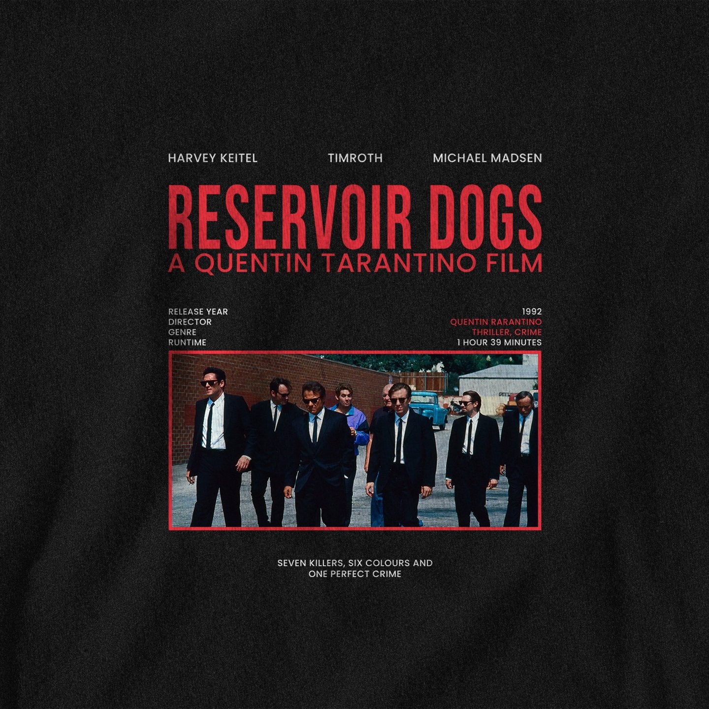 Reservoir Dogs Poster Style - T-Shirt