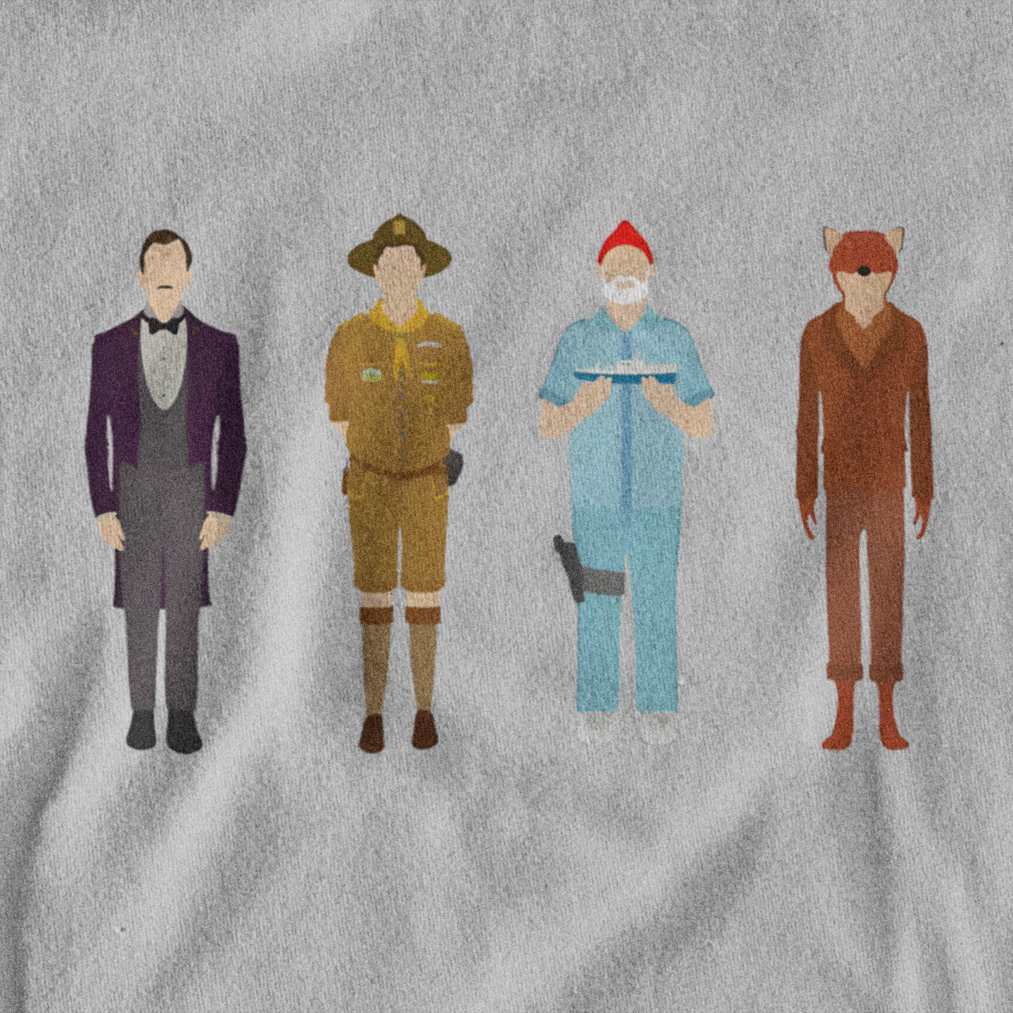 Wes Anderson Characters - Hoodie