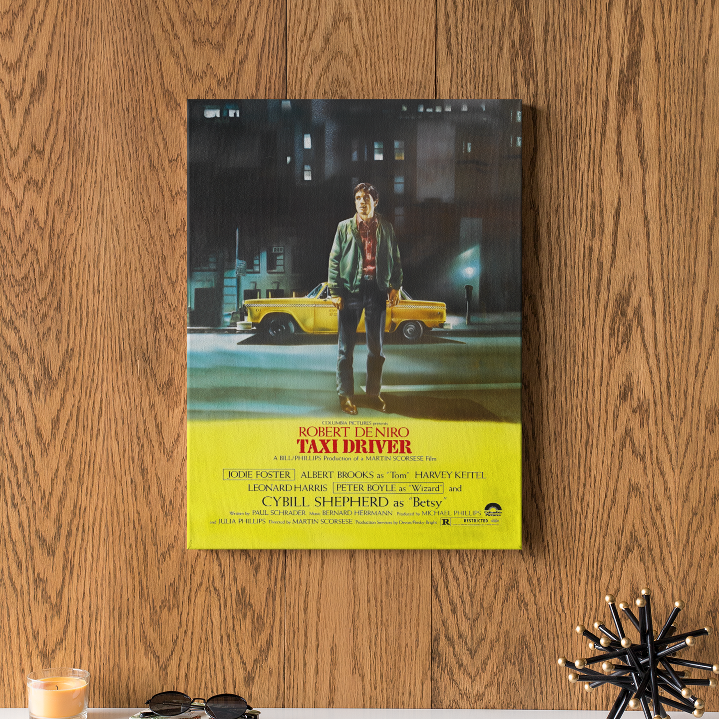 Taxi Driver Movie Poster - Canvas art