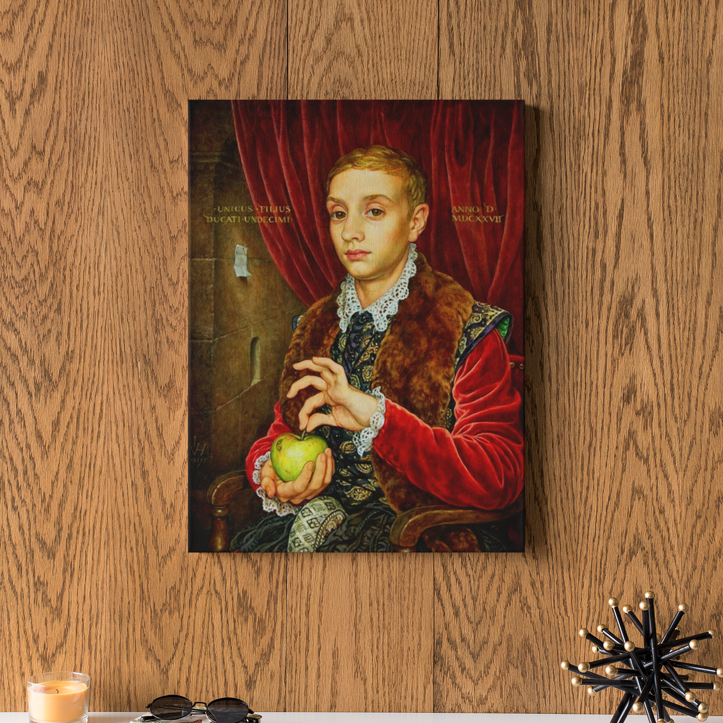 Boy with apple The Grand Budapest Hotel - Canvas art