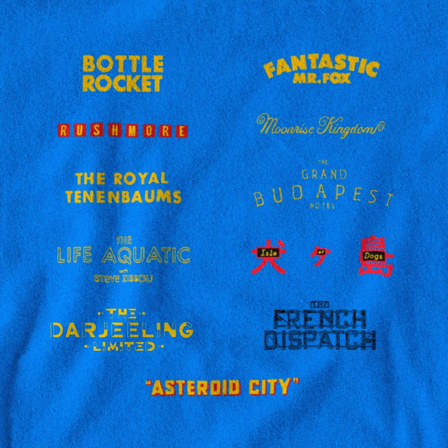 Wes Anderson Films - T-Shirt