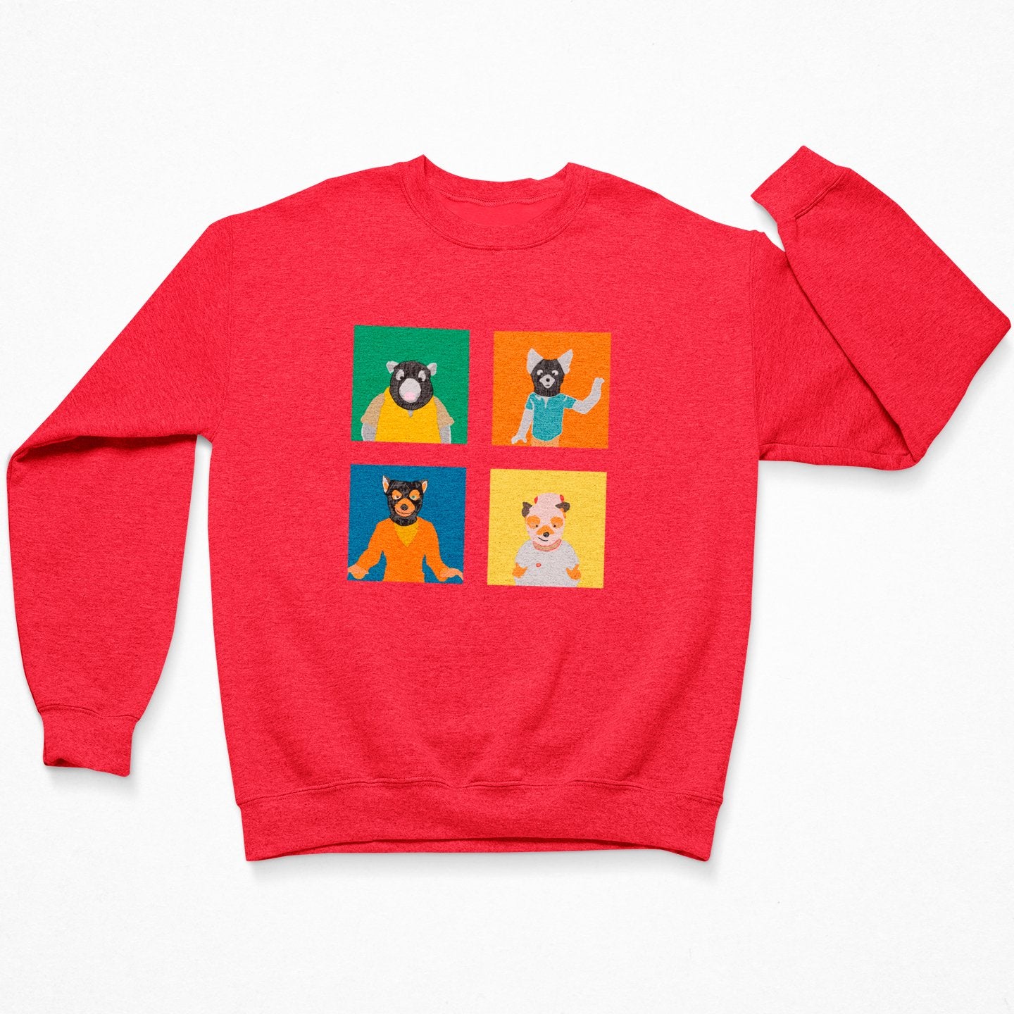 Wes Anderson Mr. Fox Squares - Sweatshirt